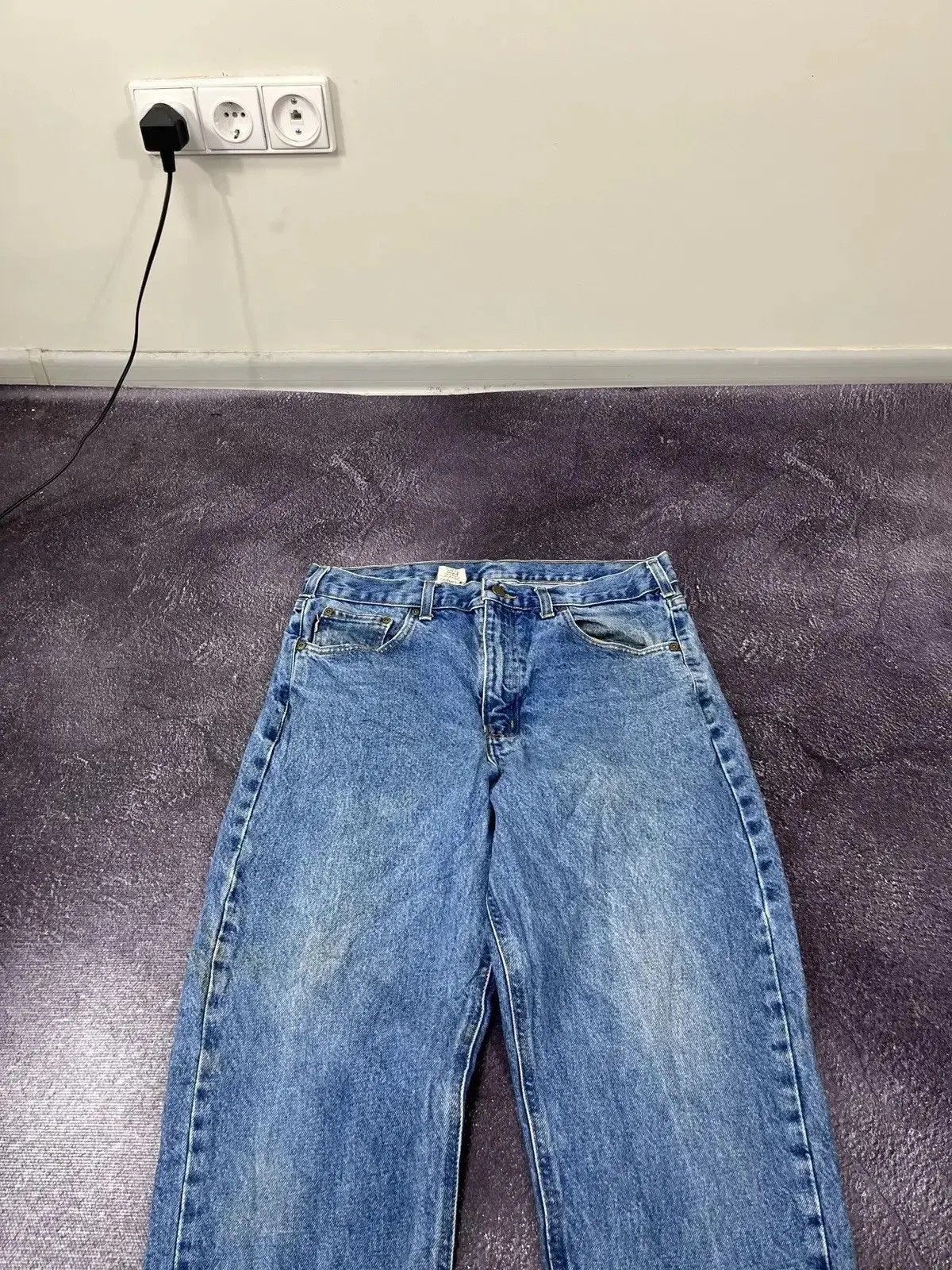 Carhartt × Vintage Vintage Carhartt Blue Denim Work Hype Straight Fit Jeans Size US 33 - 7 Thumbnail