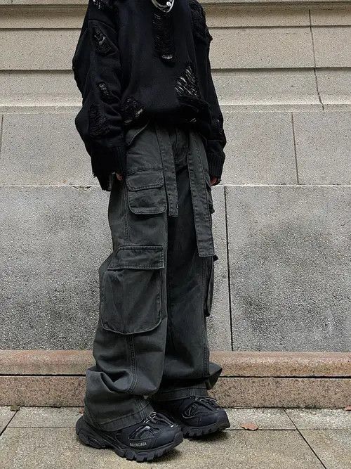 Vintage Kurumiya x Chie Multi Pocket Cargo Pants with a Stap Size US 34 / EU 50 - 2 Thumbnail