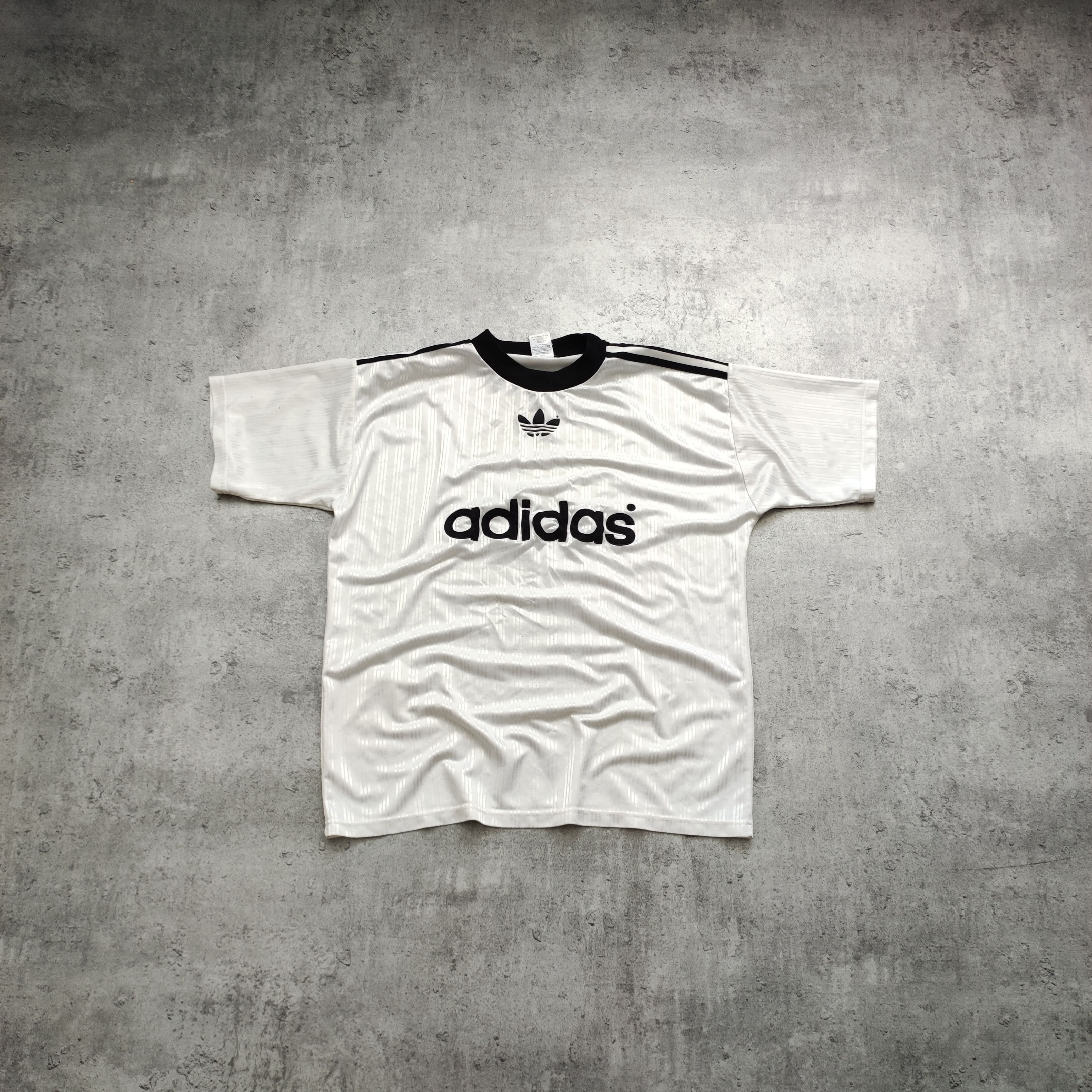 Vintage Vintage 90s OG Adidas Originals Spelout Football Jersey Size US M / EU 48-50 / 2 - 1 Thumbnail