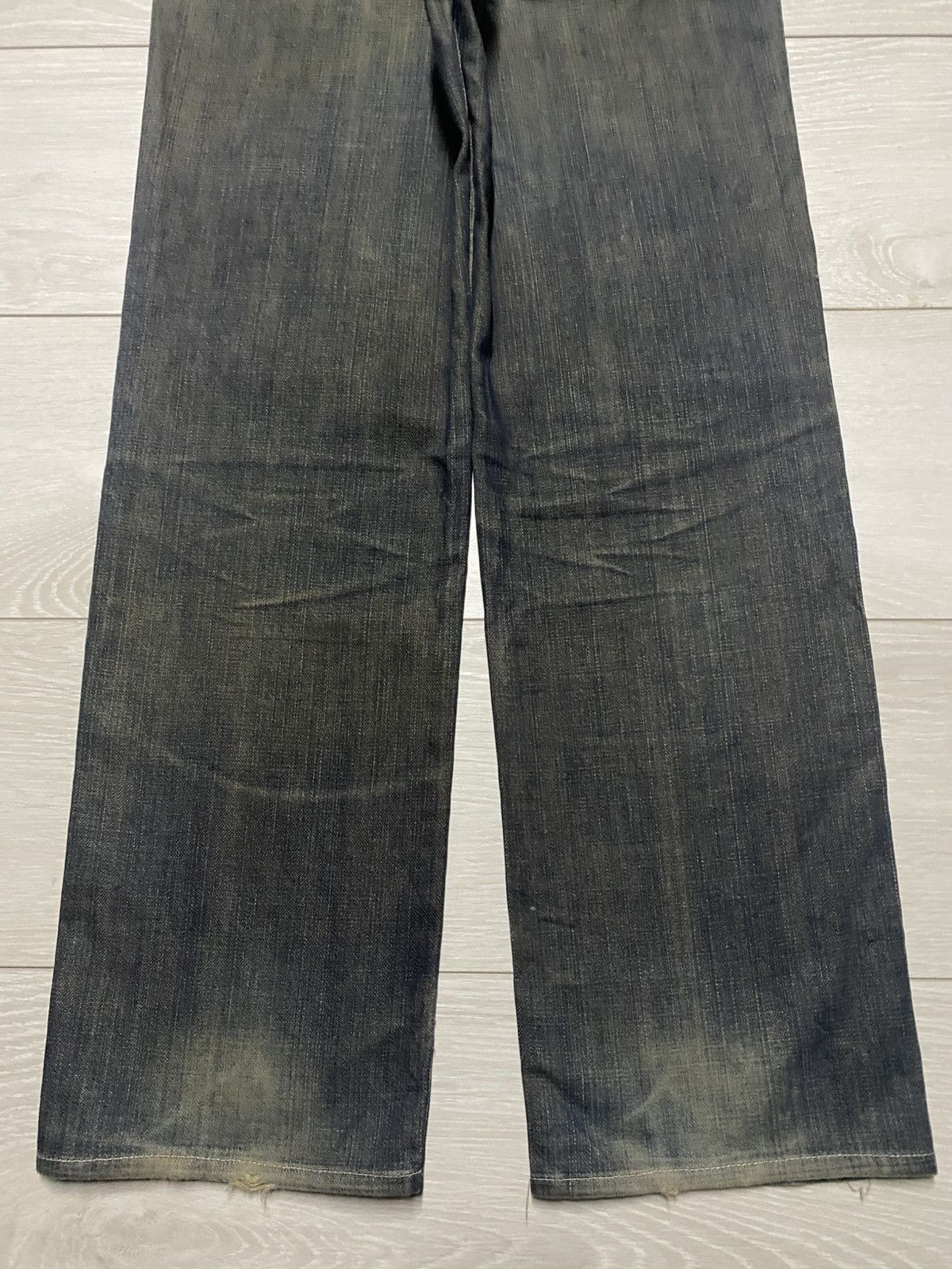 Levi's Vintage Levis 502 Mud Wash Distressed Jeans Size US 28 / EU 44 - 6 Thumbnail