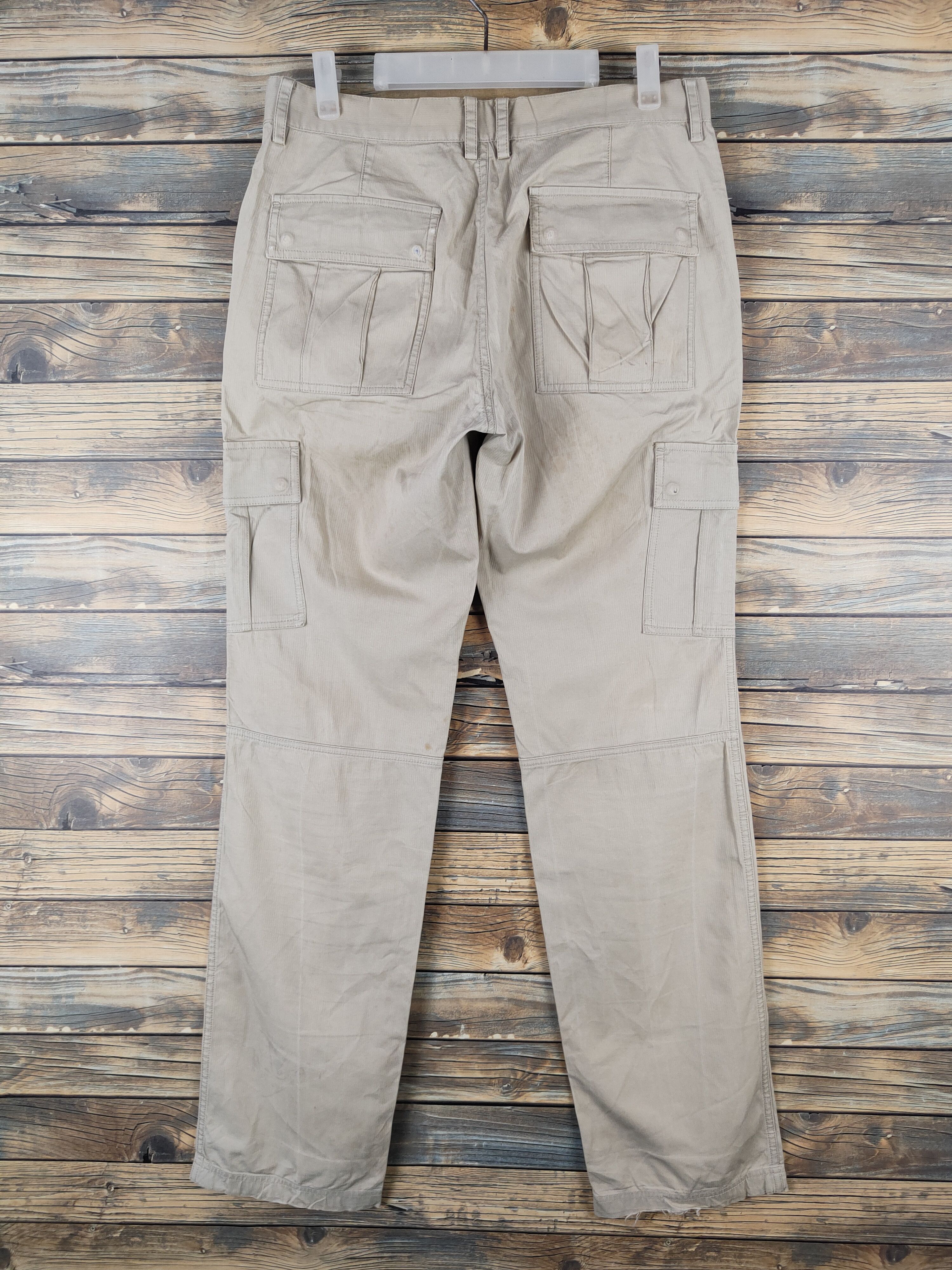 Japanese Brand DL Boycott Beige Multipocket Cargo Pants #2380 Size US 32 / EU 48 - 7 Thumbnail