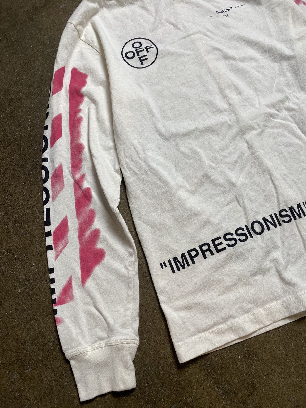 Off-White OFF WHITE Impressionism Long Sleeve Tee Shirt Size US L / EU 52-54 / 3 - 3 Thumbnail