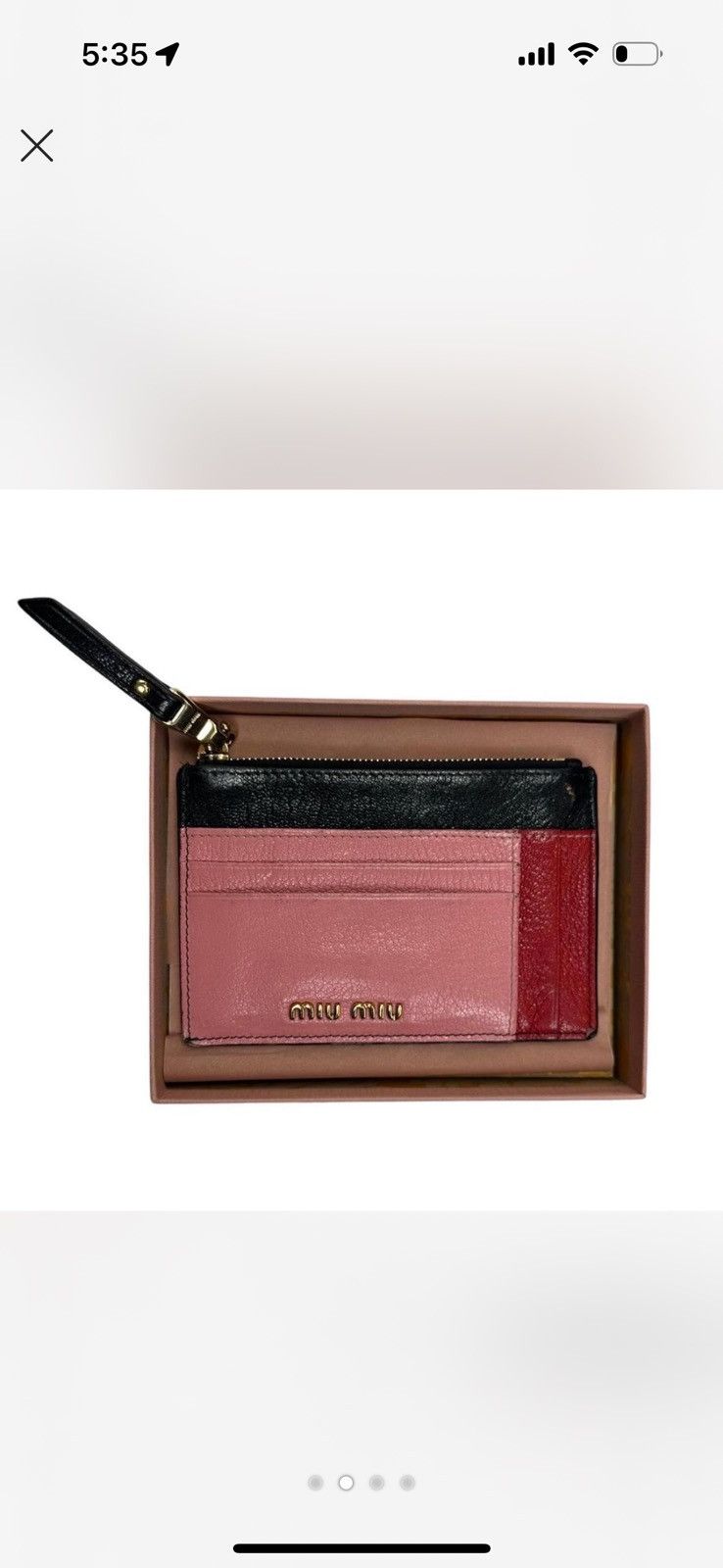 Miu Miu Miu miu wallet cardholder Size ONE SIZE - 2 Thumbnail
