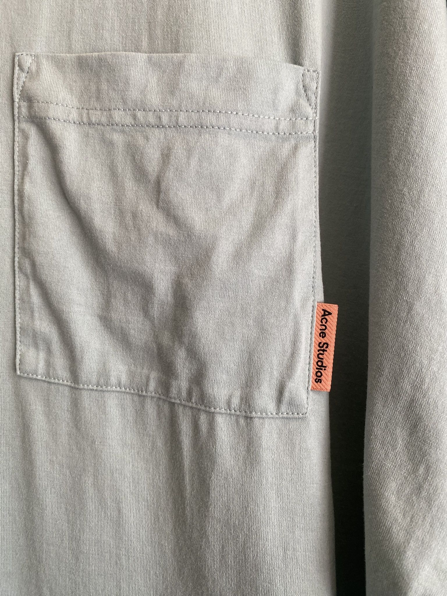 Acne Studios 48/M - V-Neck Logo T-Shirt Size US M / EU 48-50 / 2 - 5 Thumbnail