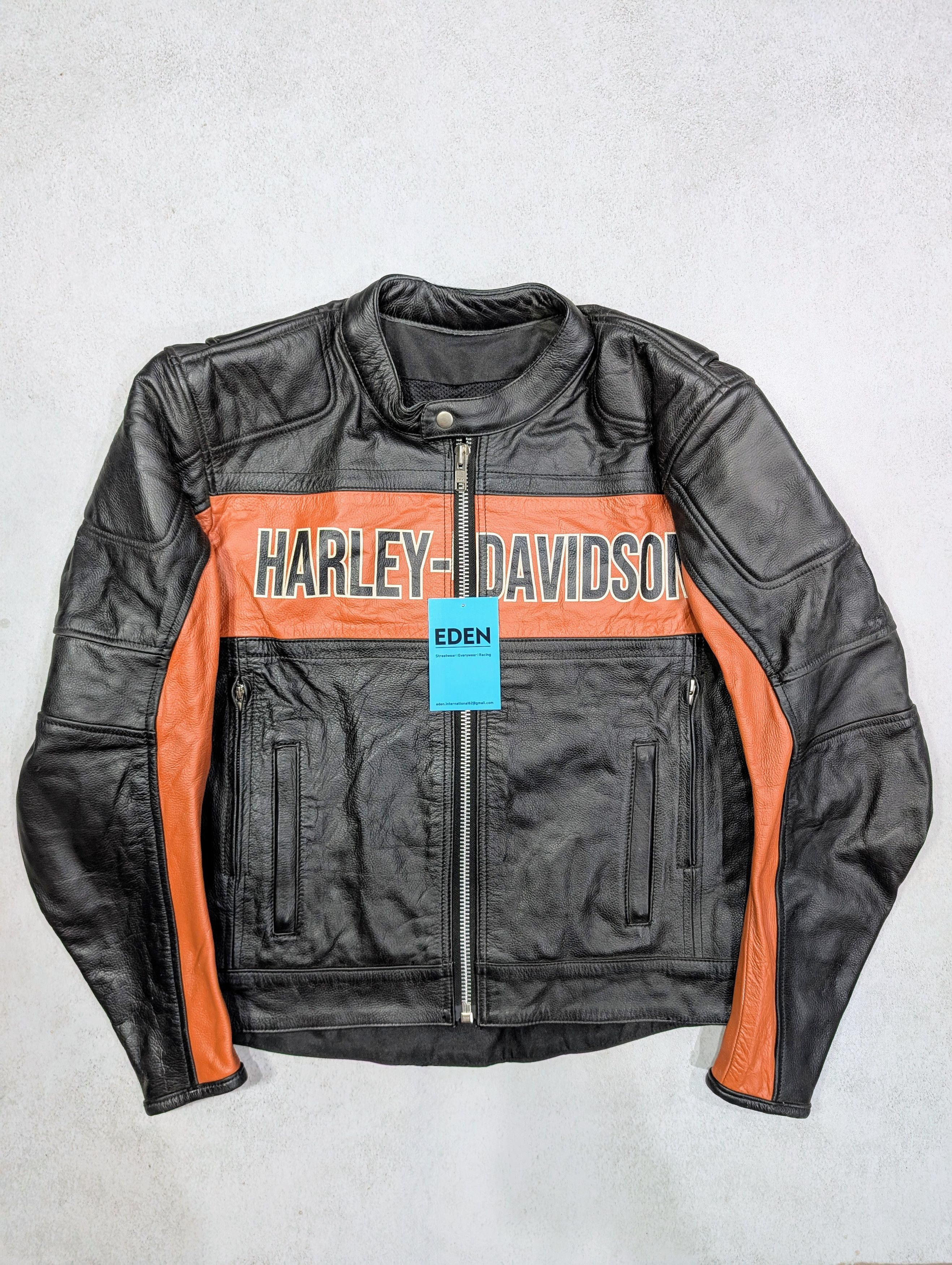 💥 Harley-Davidson Classic Leather Jacket Vintage Retro