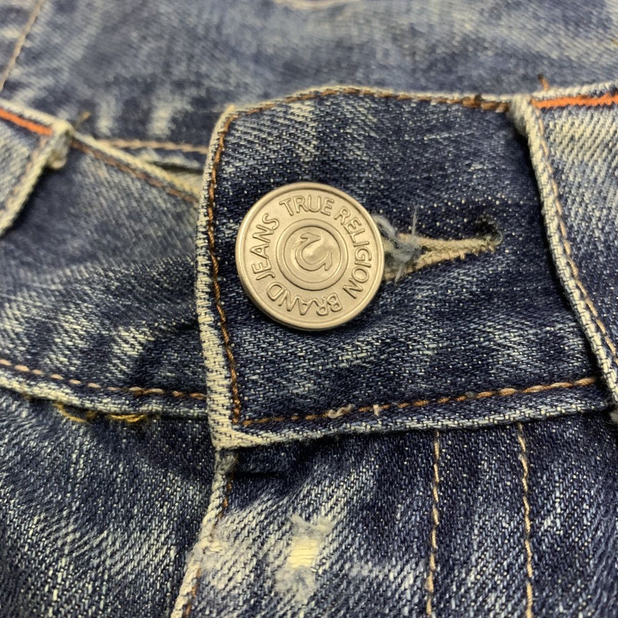 True Religion True Religion Section Billy Mushroom Patch Denim Distressed Size US 35 - 11 Thumbnail