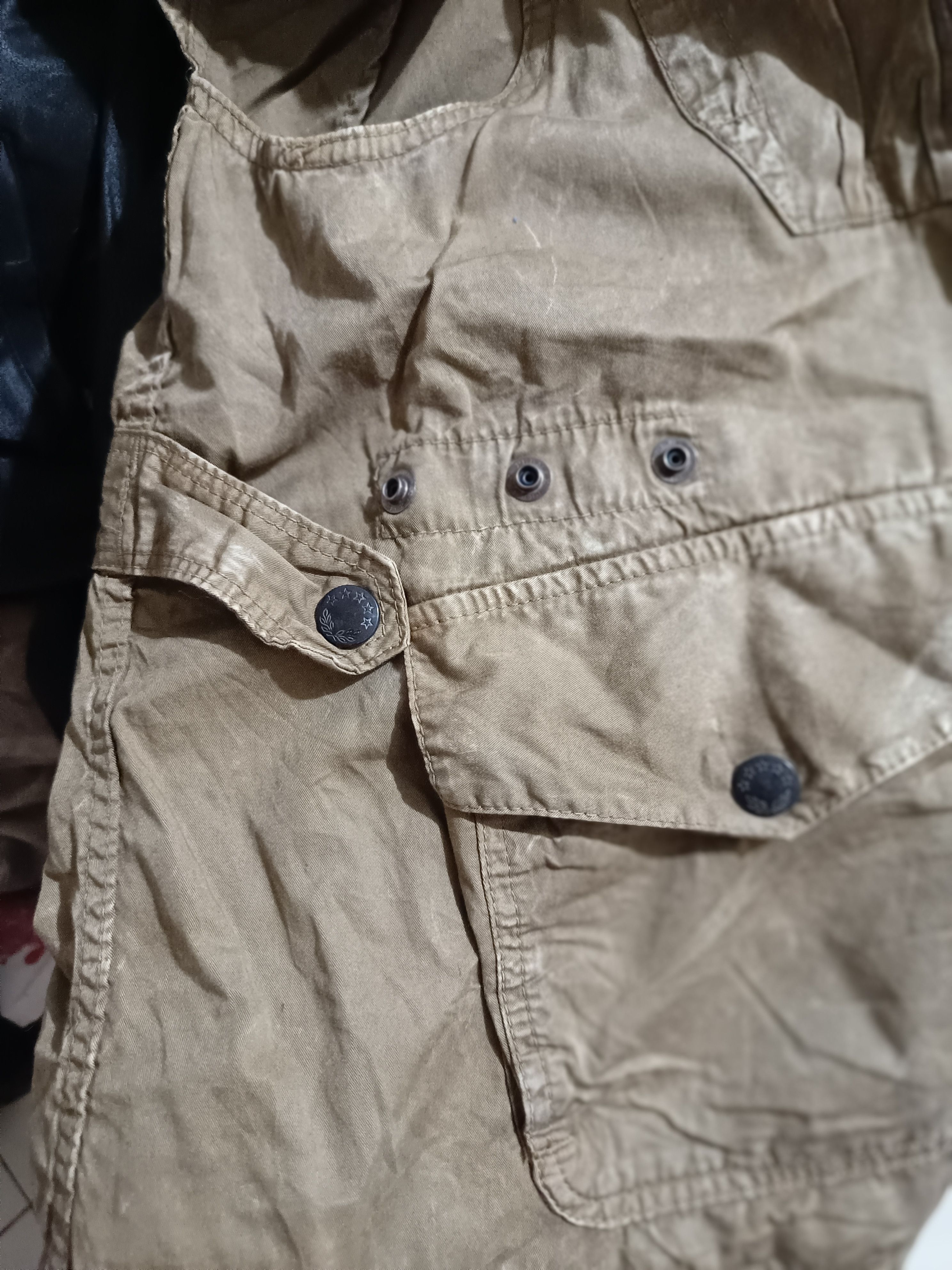 14th Addiction × Japanese Brand × Le Grande Bleu (L.G.B.) Cyber Army Vests Faded Brown Distressed Japanese Pank Size M / US 6-8 / IT 42-44 - 5 Thumbnail