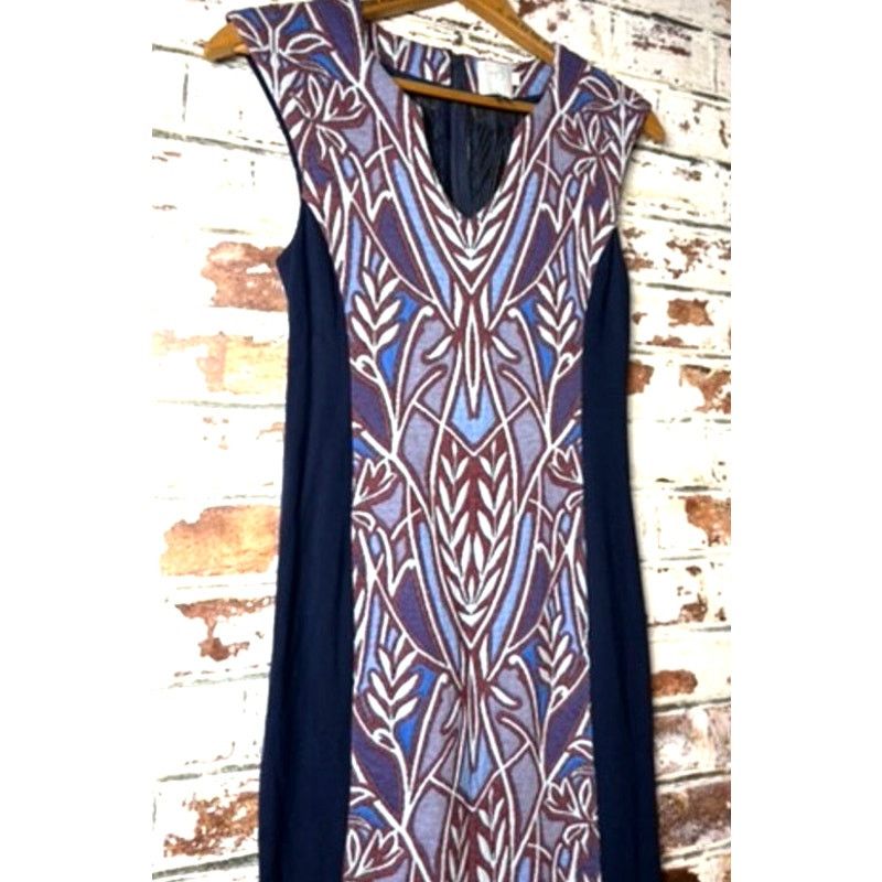 Anthropologie Anthropologie HD in Paris Cleo Jacquard Sheath Midi Dress Size S / US 4 / IT 40 - 5 Thumbnail