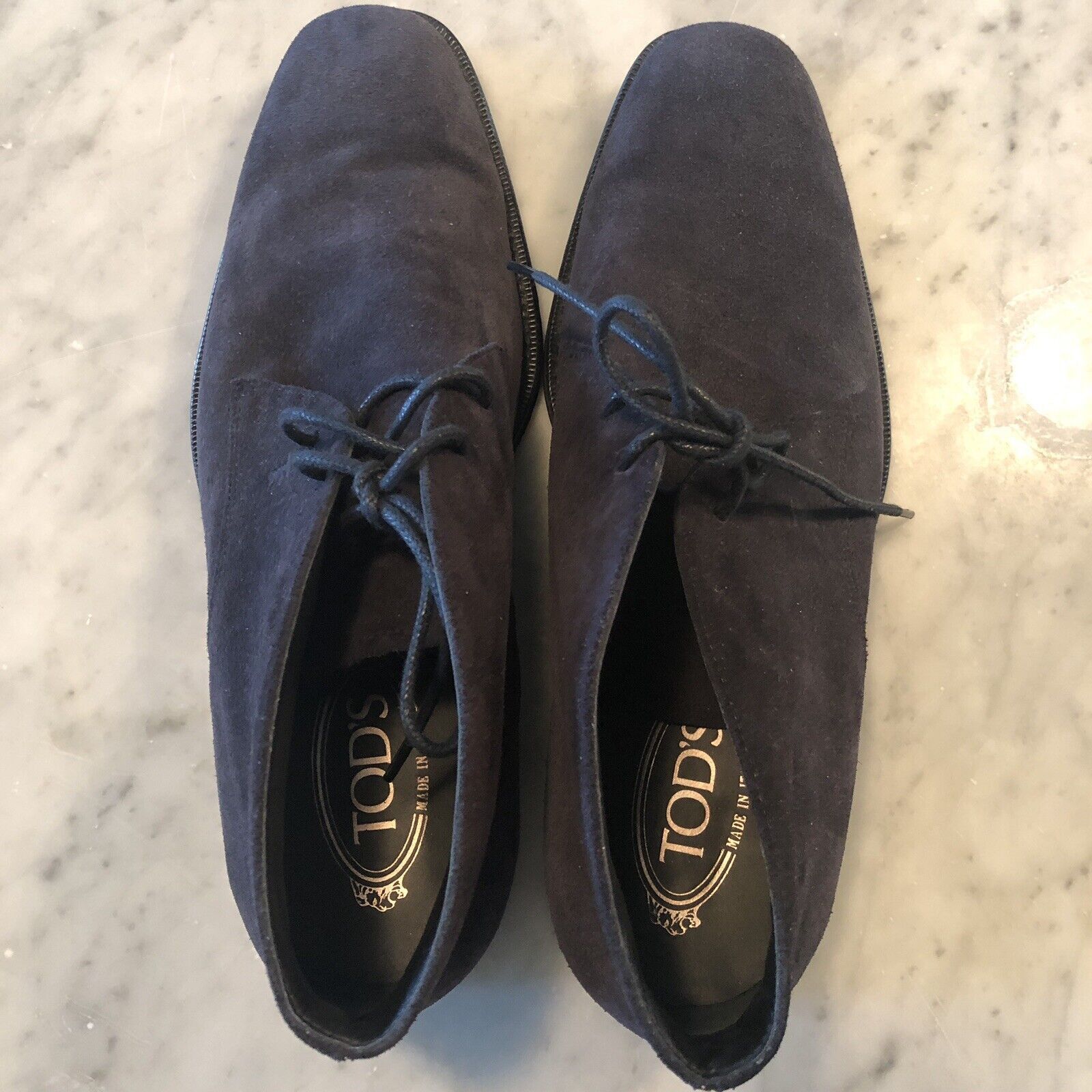 Tod's Tod’s Navy Blue Suede Chukka Boots Size 6.5 Size US 6.5 / EU 39-40 - 3 Thumbnail