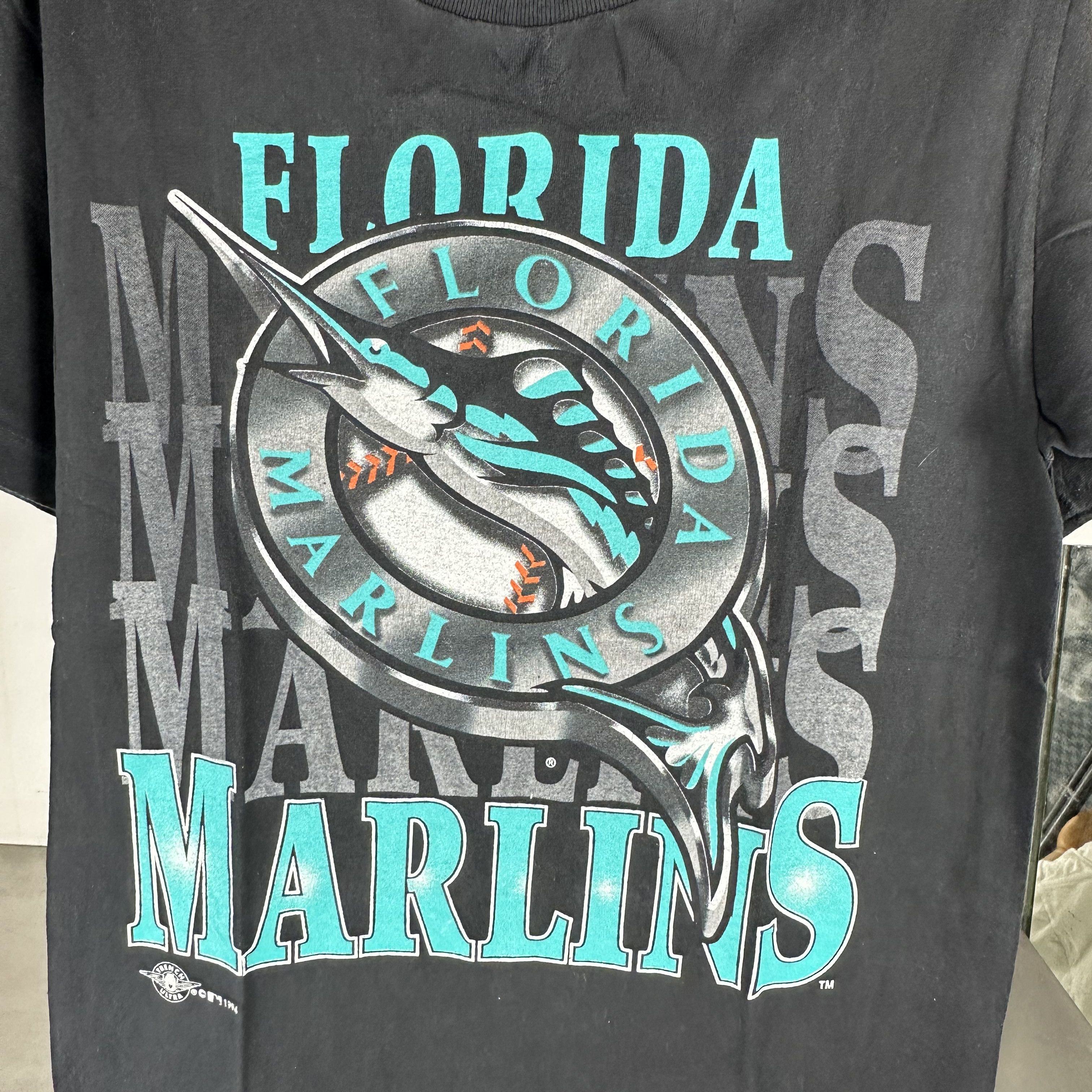 Vintage Vintage 1994 Florida Marlins Baseball MLB Graphic T-Shirt Size US M / EU 48-50 / 2 - 2 Thumbnail