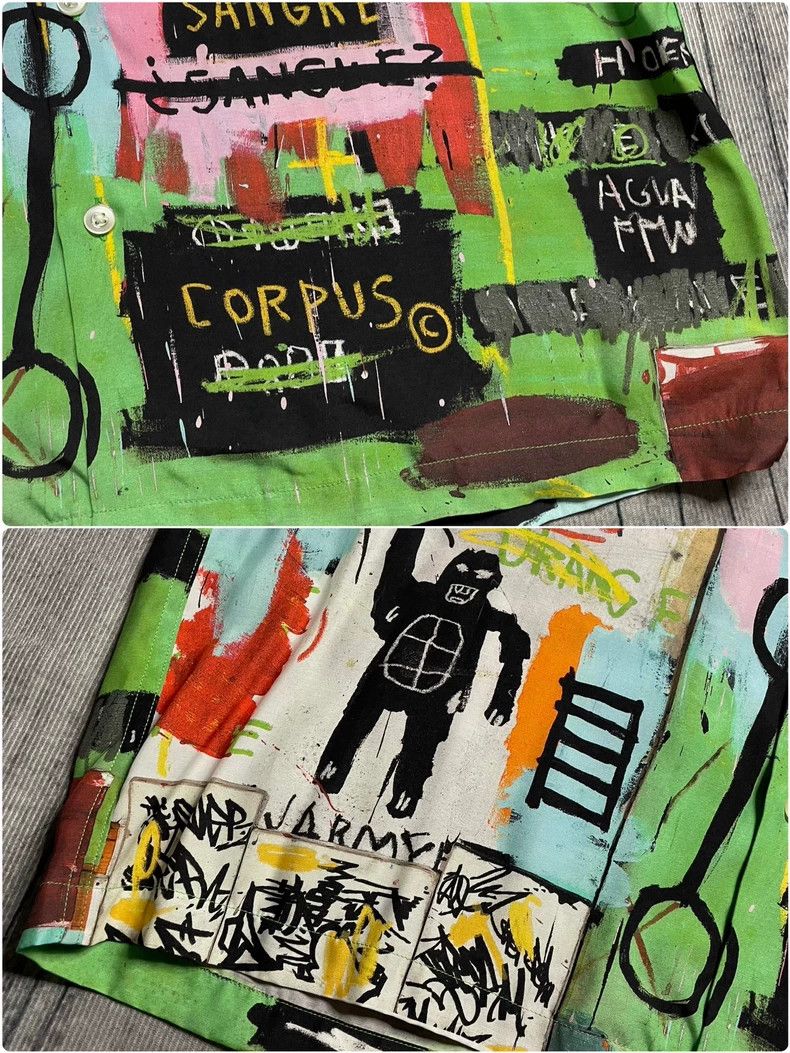 Wacko Maria Wacko Maria × BASQUIAT 21SS Basquiat Graffiti Cuban Collar Size US L / EU 52-54 / 3 - 6 Thumbnail