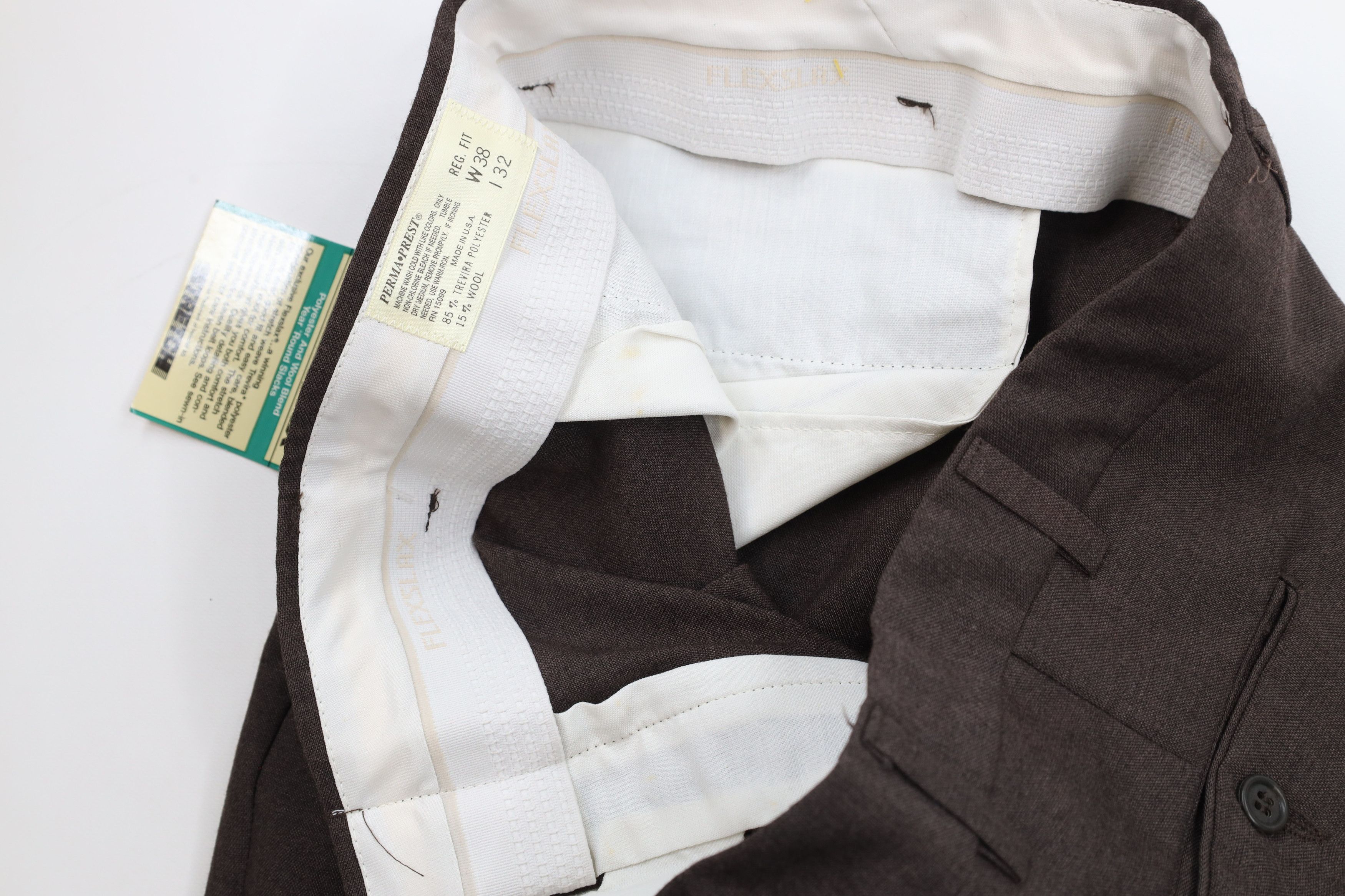 Vintage Deadstock Vintage 70s Streetwear Bell Bottoms Pants Brown Size US 38 / EU 54 - 6 Thumbnail