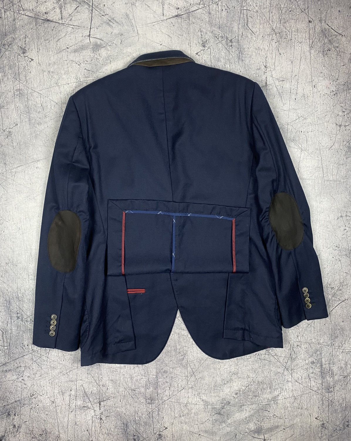 Hackett Vintage Hackett London Wool Plain Flannel Brazer jacket og Size 44R - 14 Thumbnail
