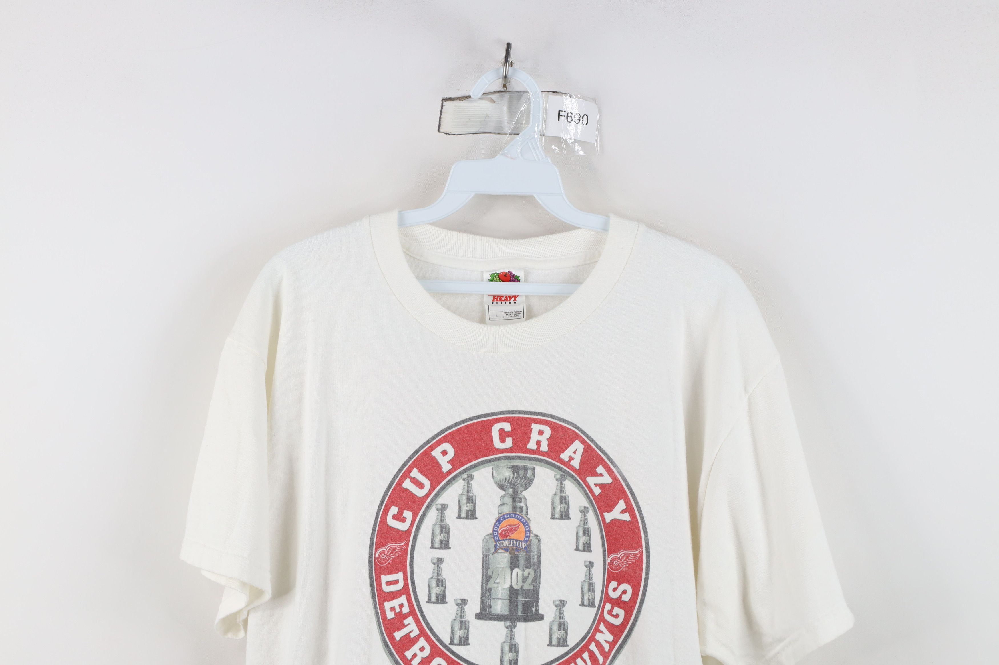 Vintage Vintage Stanley Cup Champs Detroit Red Wings Hockey T-Shirt Size US L / EU 52-54 / 3 - 2 Thumbnail