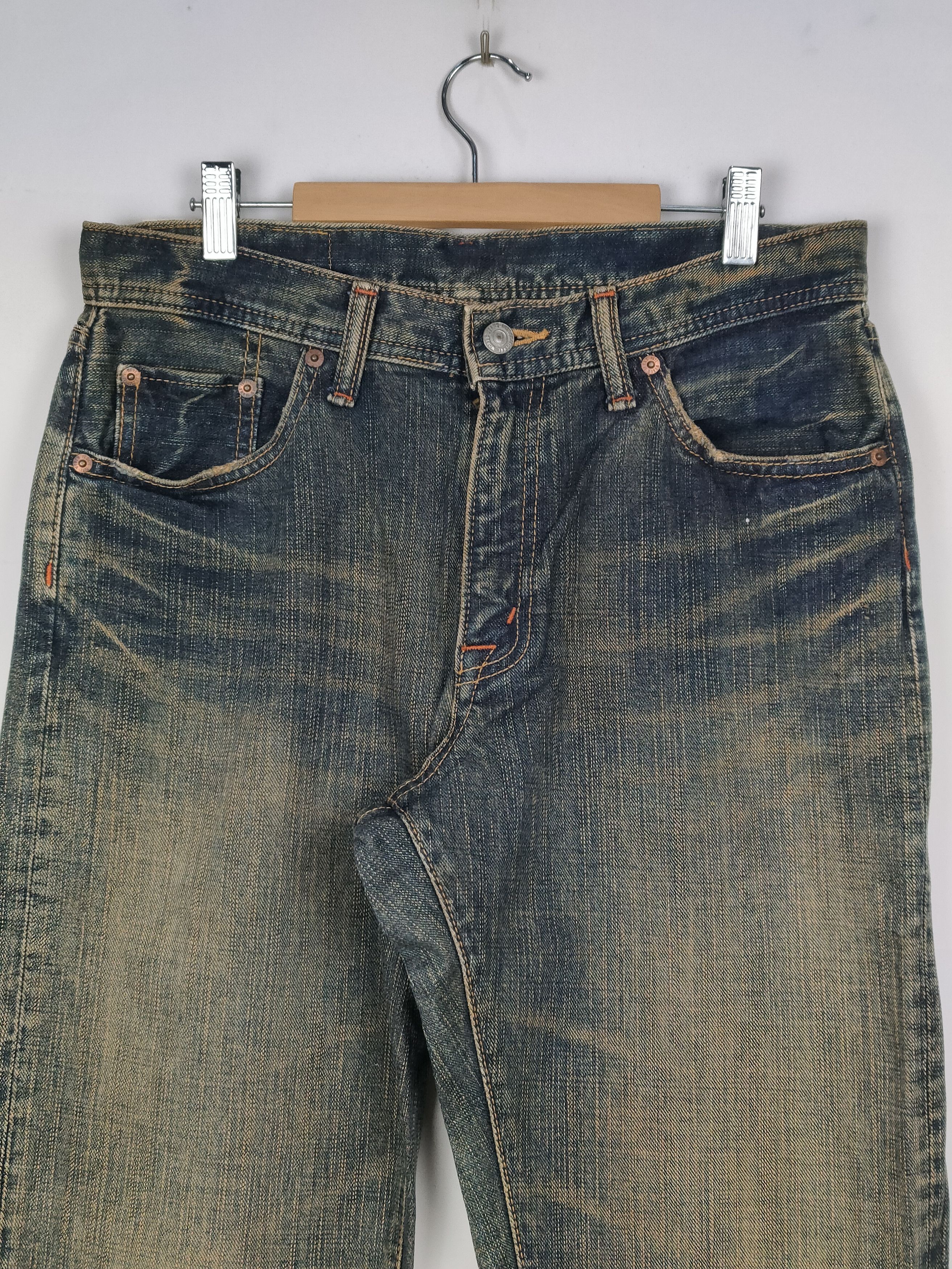 Japanese Brand GL Heart Denim Pant Size US 30 / EU 46 - 2 Thumbnail