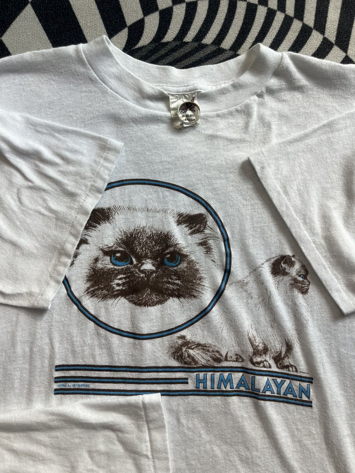 Arts & Science Vintage HIMALAYAN CAT 1984’s Tshirt Size US XL / EU 56 / 4 - 7 Thumbnail