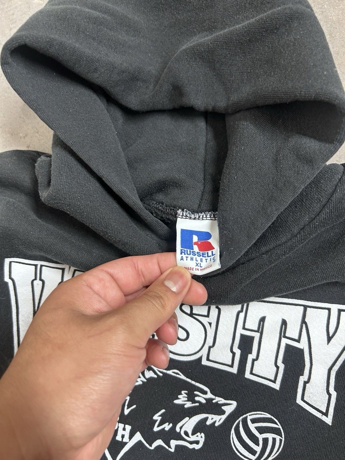 Russell Athletic Vintage Y2K Russell Athletic Varsity Bears Black Hoodie Size US XL / EU 56 / 4 - 3 Thumbnail
