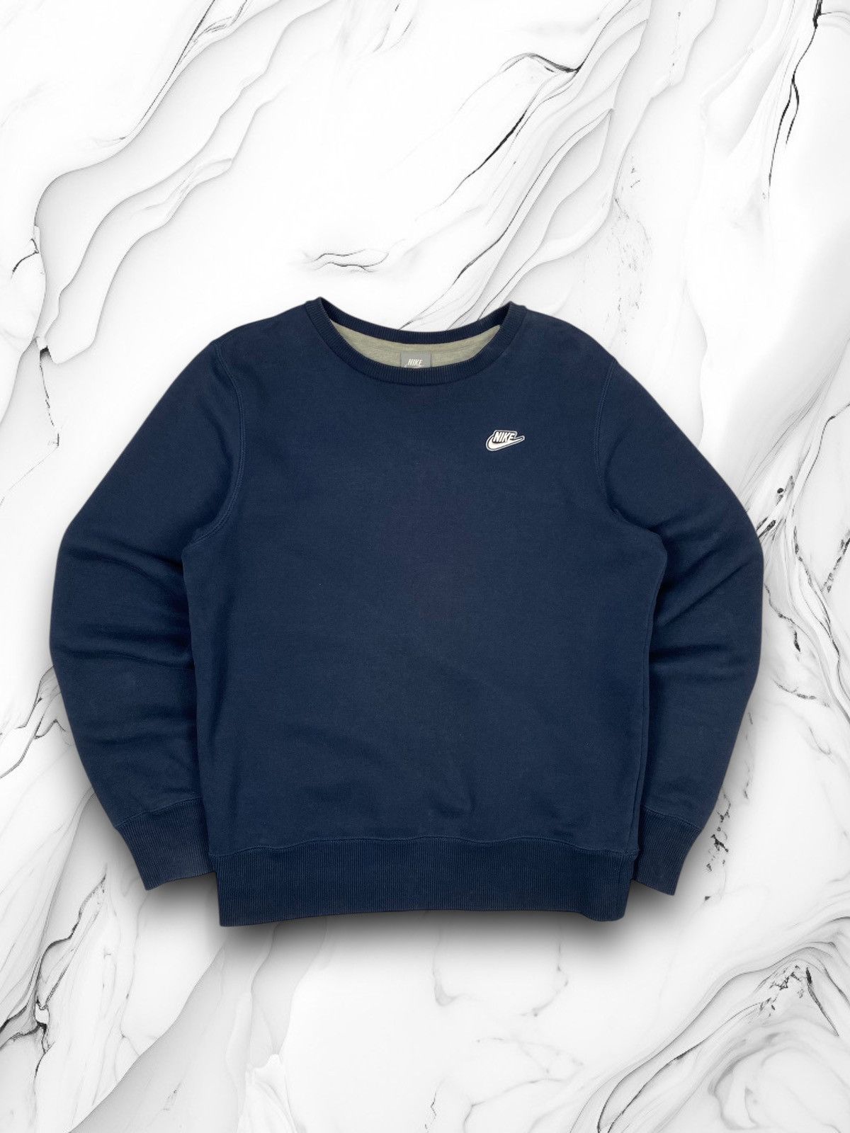 Nike Vintage 00s Nile Swoosh y2k Drill Sweatshirt Blue men’s Size US S / EU 44-46 / 1 - 1 Thumbnail
