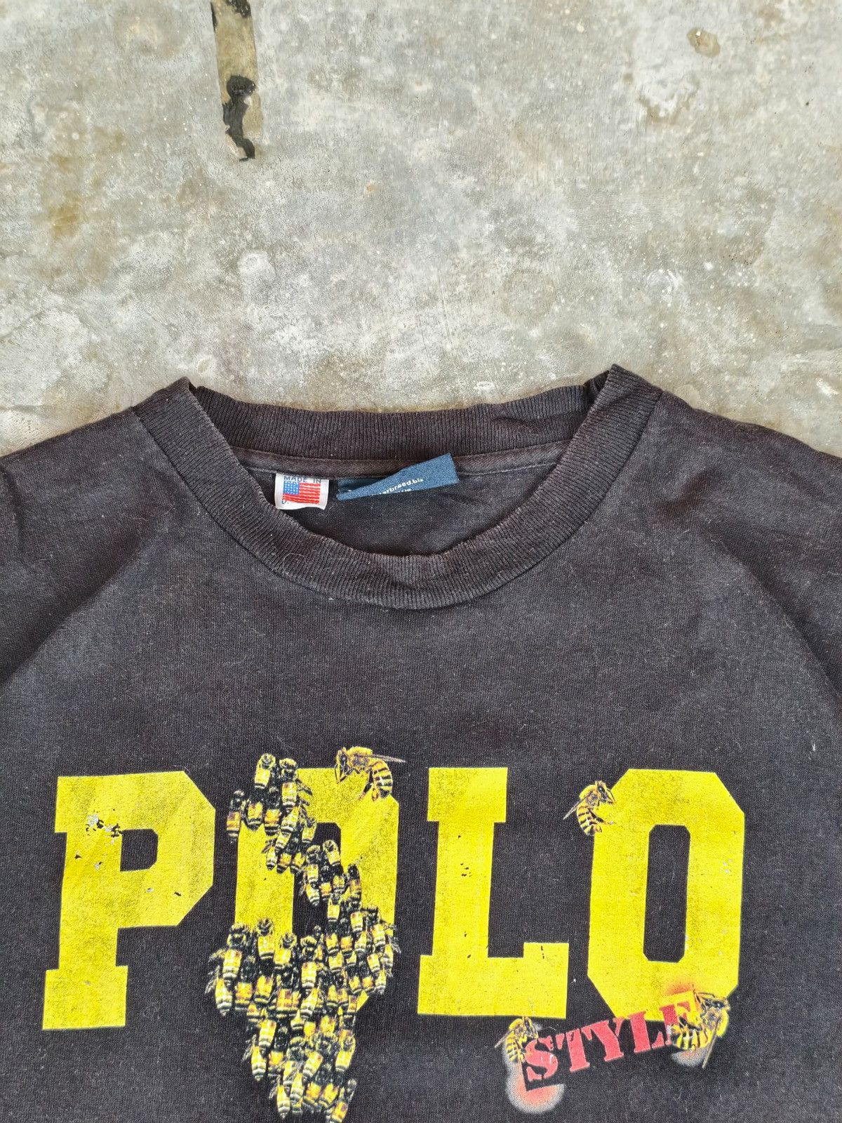 Vintage Interbreed Polo Made In USA T-Shirt Size US L / EU 52-54 / 3 - 3 Thumbnail