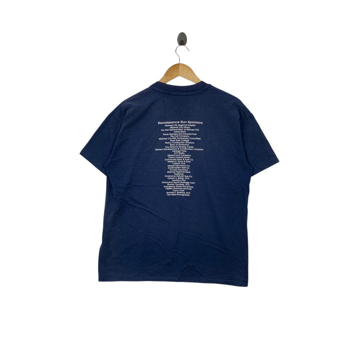 Vintage Vintage 1992 RENAISSANCE RUN MARATHON Charity Sun Faded Tee Size US L / EU 52-54 / 3 - 6 Thumbnail