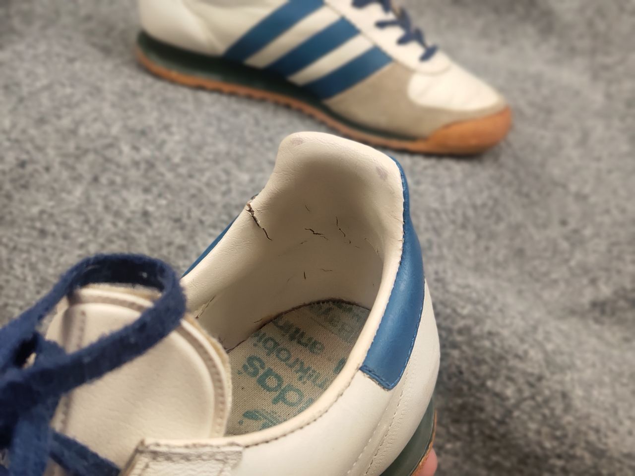 Adidas Rare Vintage 70's Adidas ROM Leather Sneakers Yugoslavia Size US 6 / EU 39 - 21 Thumbnail