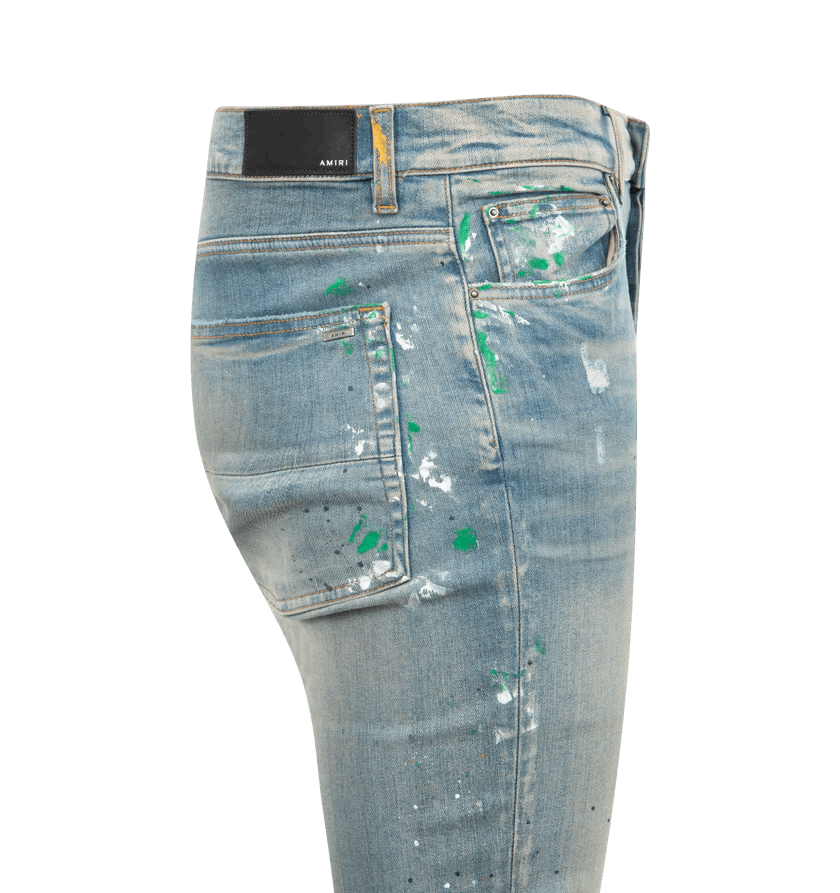 Amiri o1h1sh10525 Painter Skinny Jeans in Blue Size US 32 / EU 48 - 3 Thumbnail