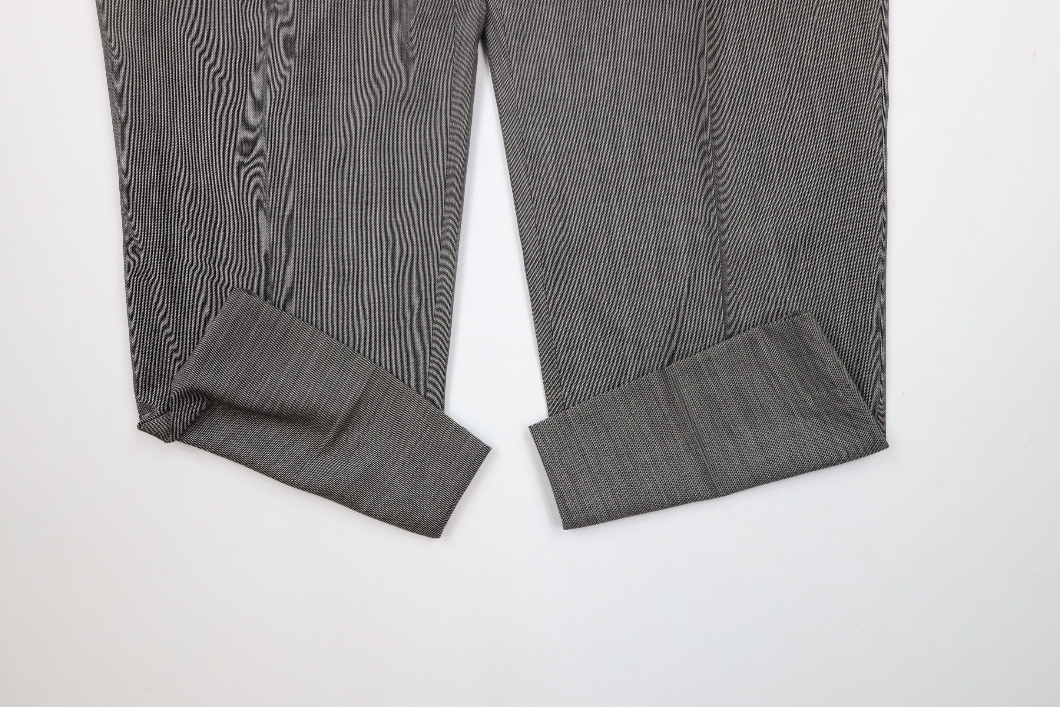 Vintage Vintage 90s Streetwear Pleated Wide Leg Chino Pants Gray Size US 36 / EU 52 - 5 Thumbnail