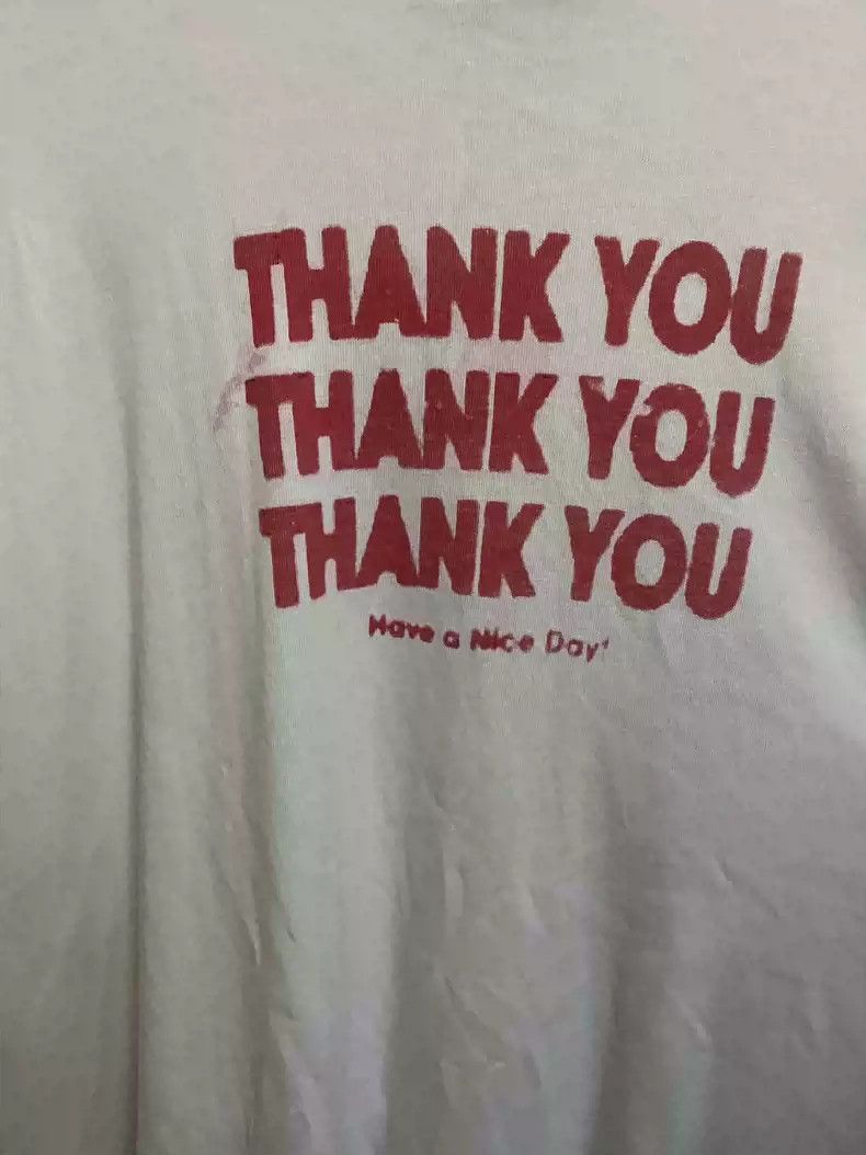 Raf Simons Raf simons 17ss Thank you slogan short sleeve-2505 Size US M / EU 48-50 / 2 - 4 Thumbnail