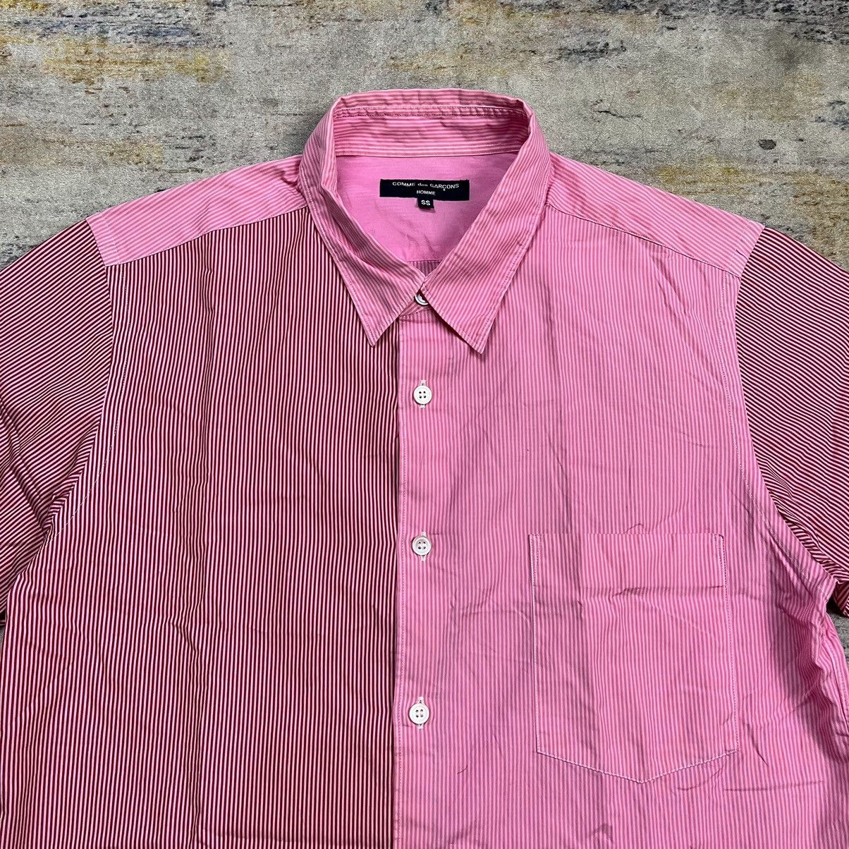 Comme des Garcons Homme Comme des garcons homme ad2008 two tone stripe shirt Size US S / EU 44-46 / 1 - 3 Thumbnail