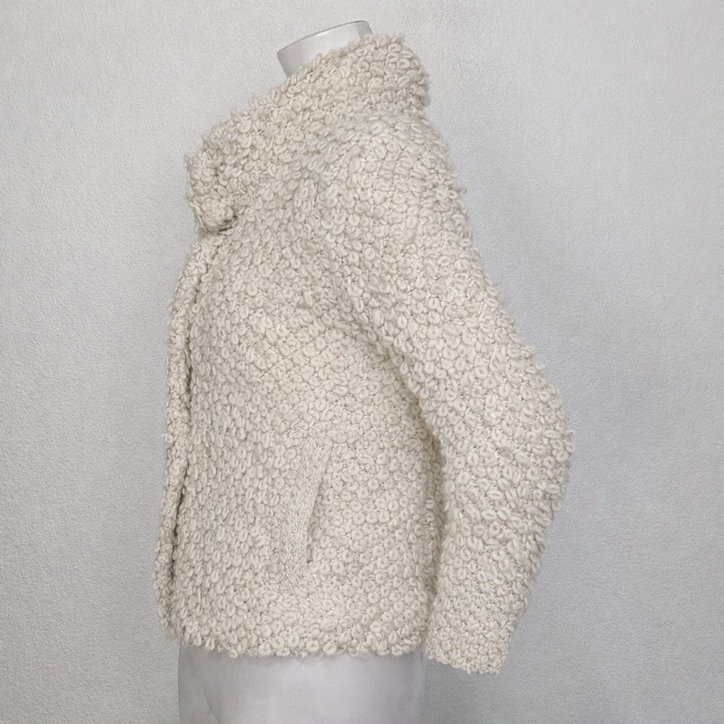 Iro IRO Jacket Sweater Caty Cream Loop Stitched Knit Blazer Sz 6 Size M / US 6-8 / IT 42-44 - 4 Thumbnail