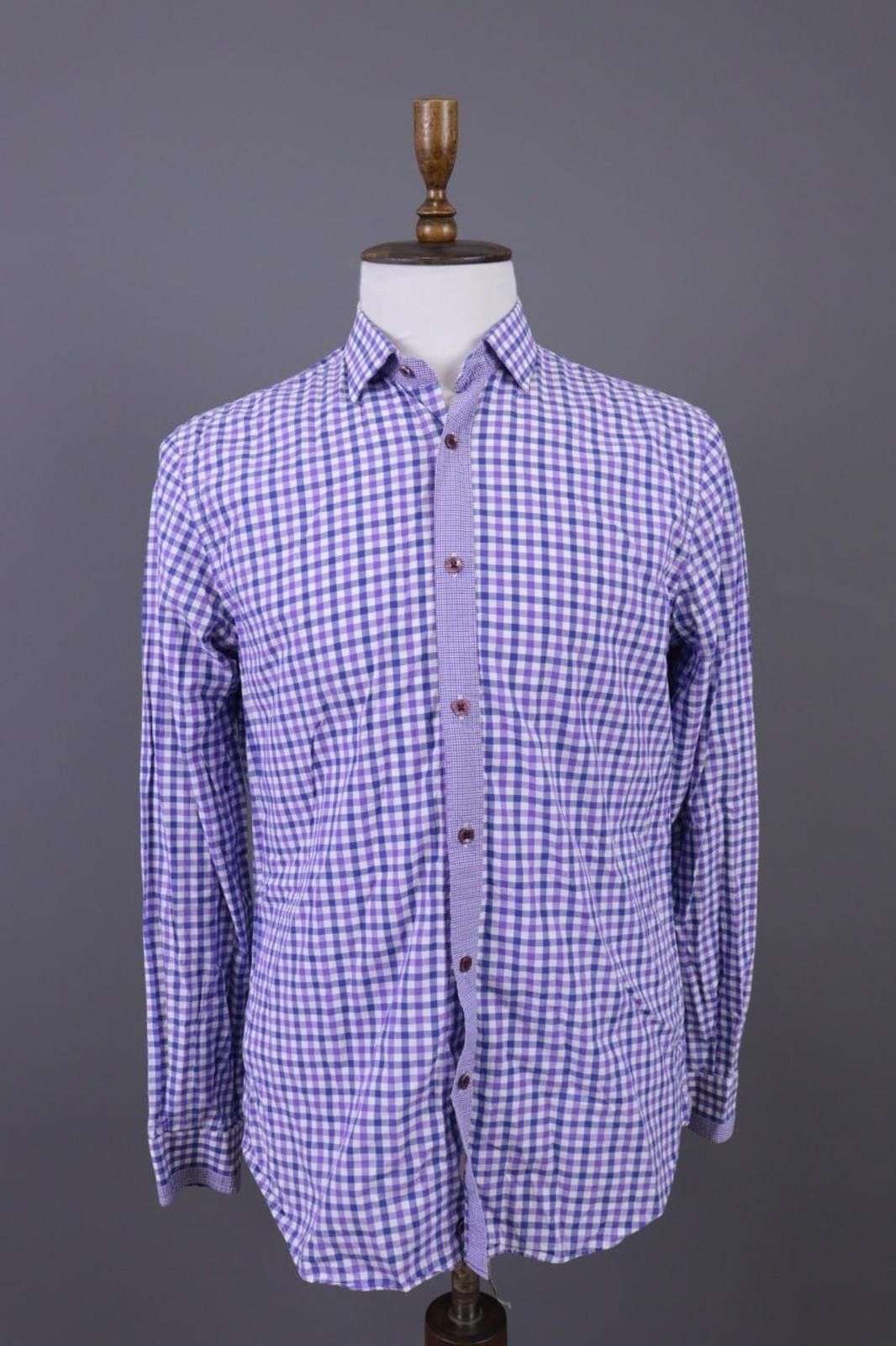 Etro Etro Luxury Multicolor Check Button Down Shirt Size 42 Size US M / EU 48-50 / 2 - 1 Thumbnail