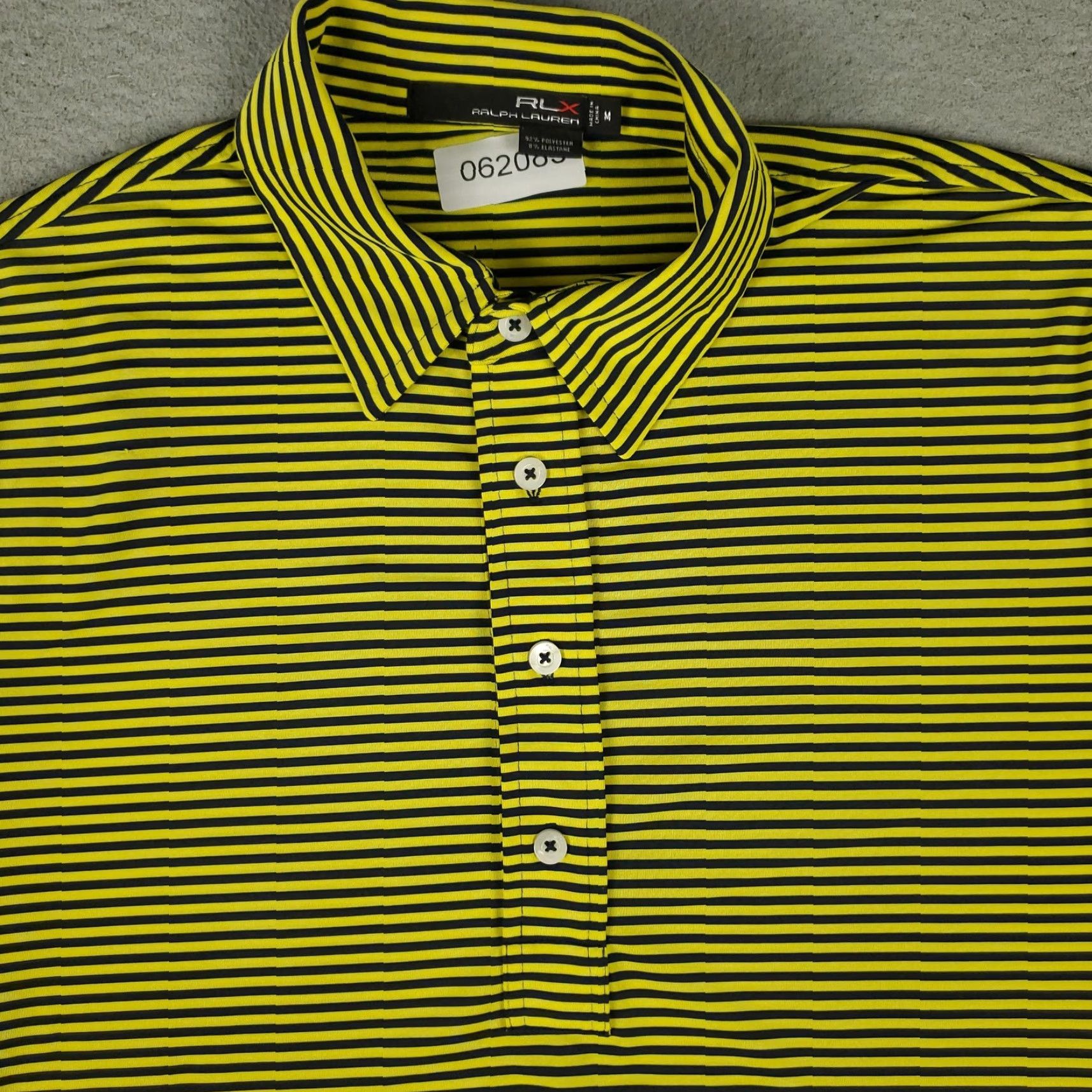 Ralph Lauren RLX Ralph Lauren Polo Shirt Mens M Stripe Green Golf Performance Stretch Shirt Size US M / EU 48-50 / 2 - 2 Thumbnail