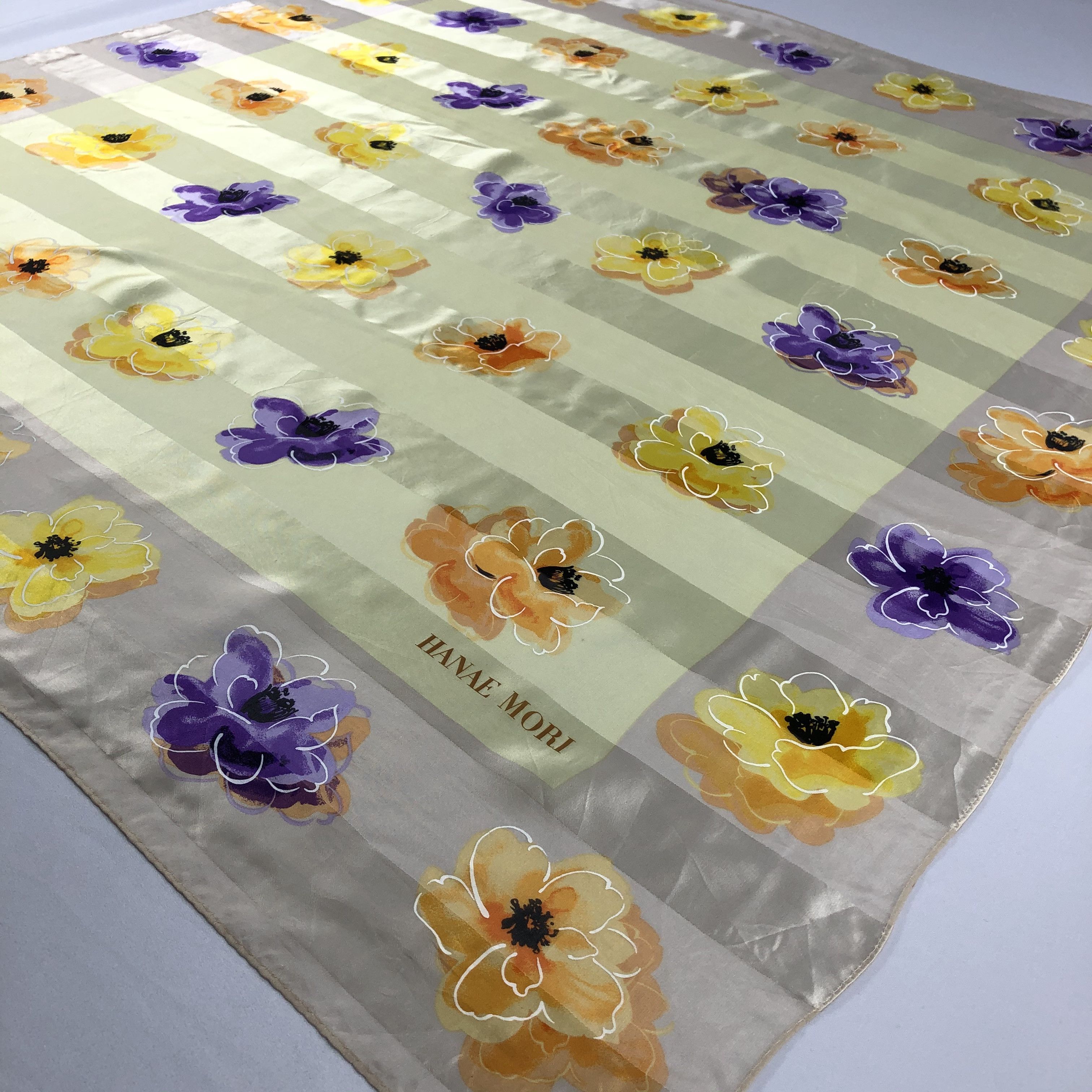 Hanae Mori Vintage Hanae Mori Silk Scarf Size ONE SIZE - 3 Thumbnail
