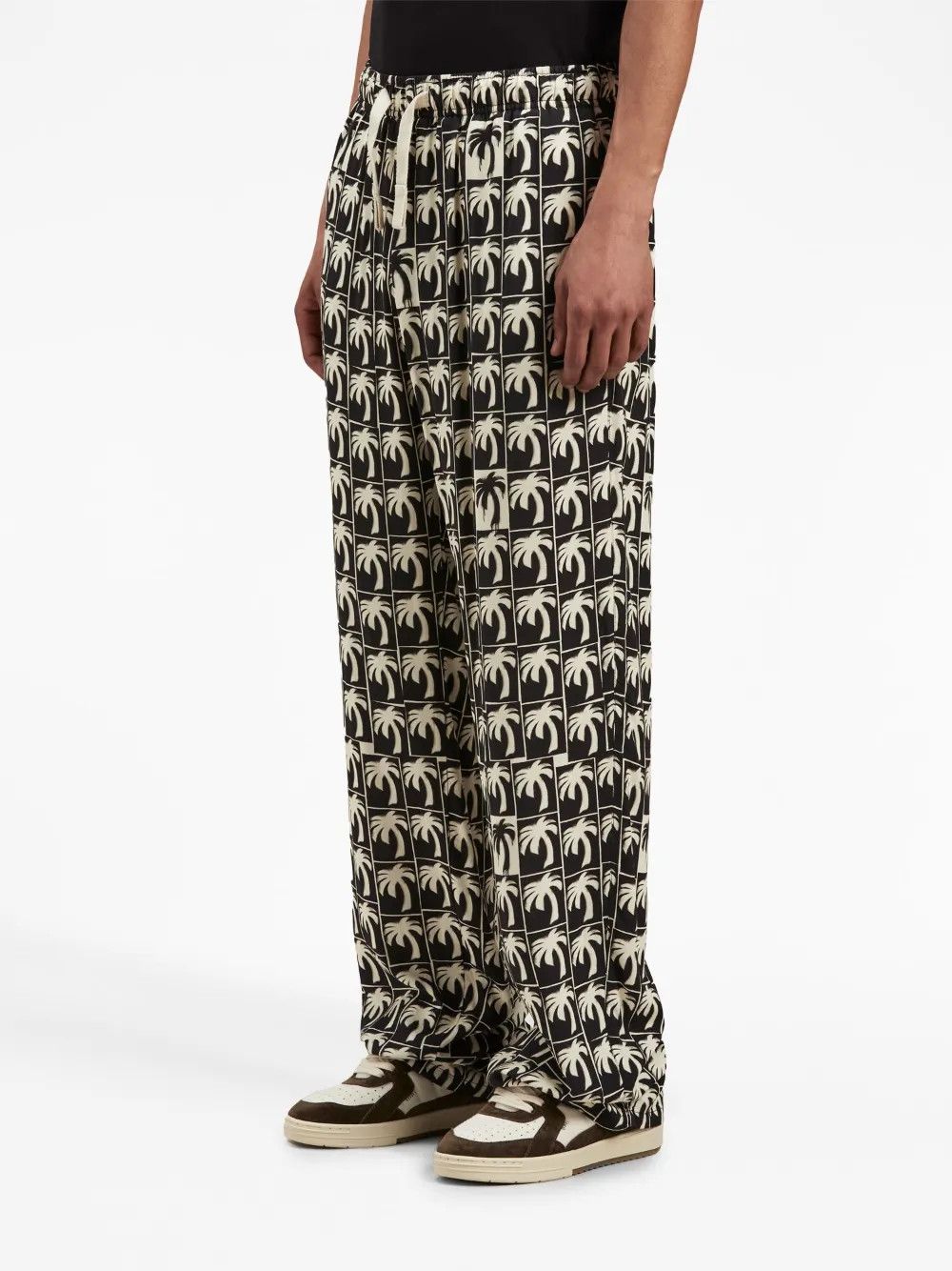 Palm Angels o1y0325 Jogger & Sweatpant in Black/White Size US 30 / EU 46 - 3 Thumbnail