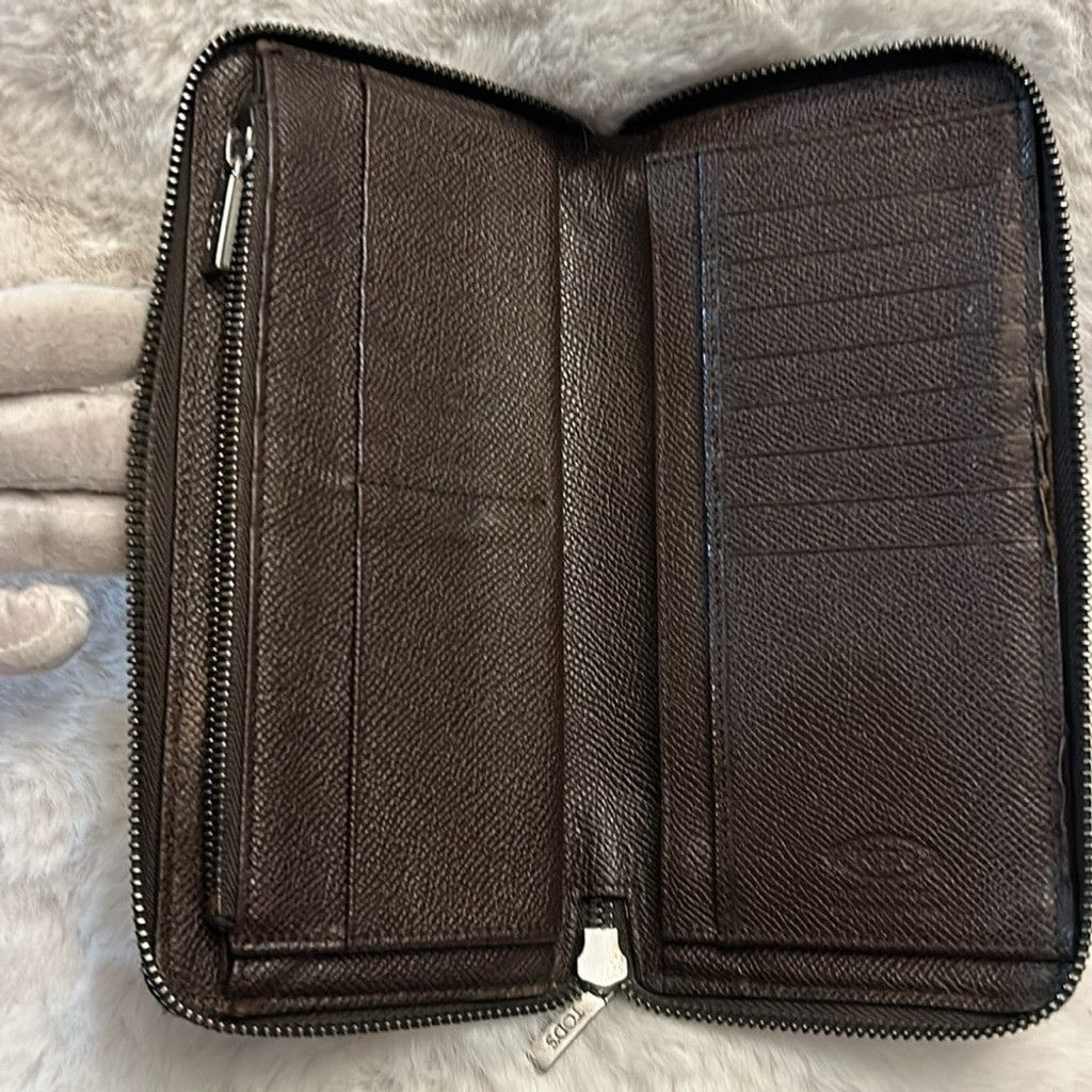 Tod's Tod's Brown Leather Wallet Size ONE SIZE - 12 Thumbnail