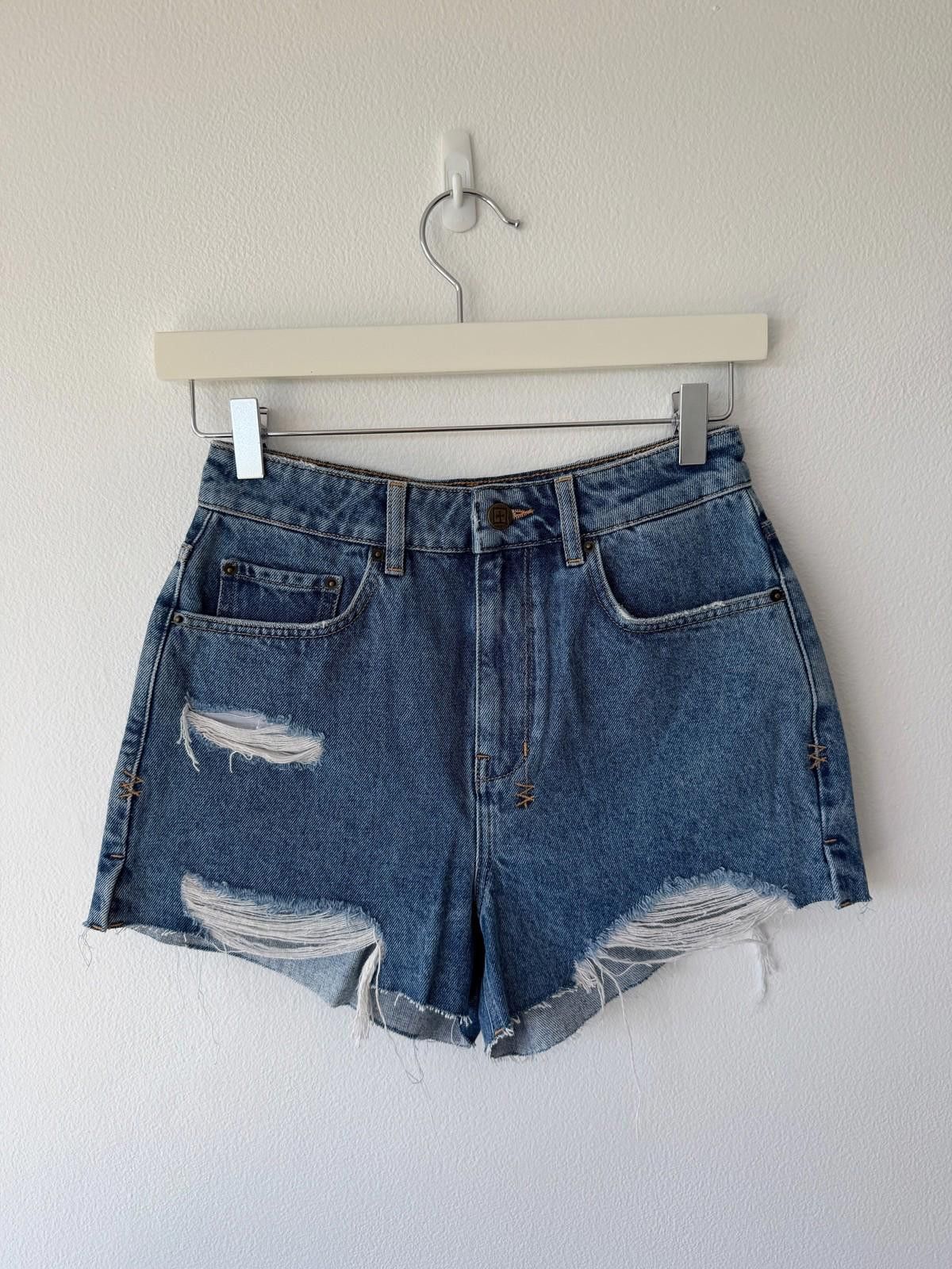 Ksubi new ksubi womens denim rise n hi shorts heritage blue 26 8 Size 26" / US 2 / IT 38 - 1 Thumbnail