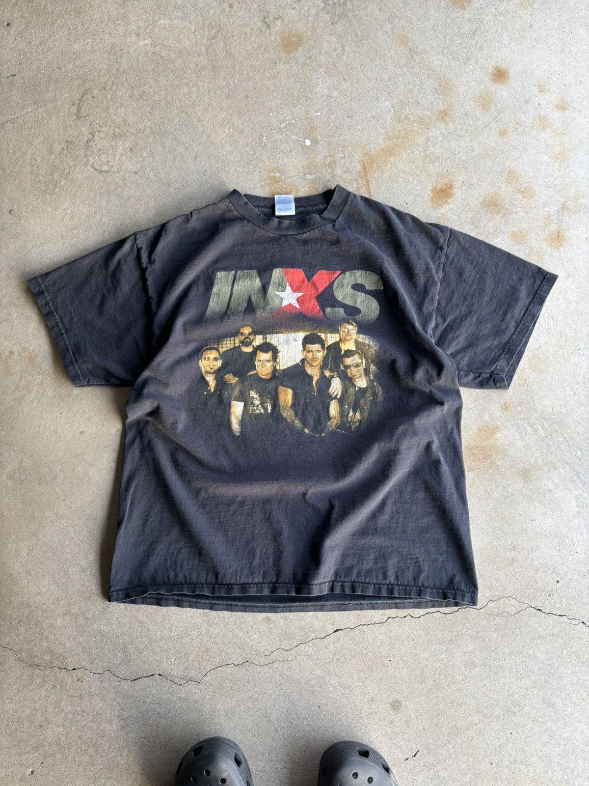 Band Tees Vintage Early 2000s INXS Boxy Fader Band Tee Size US XL / EU 56 / 4 - 1 Thumbnail