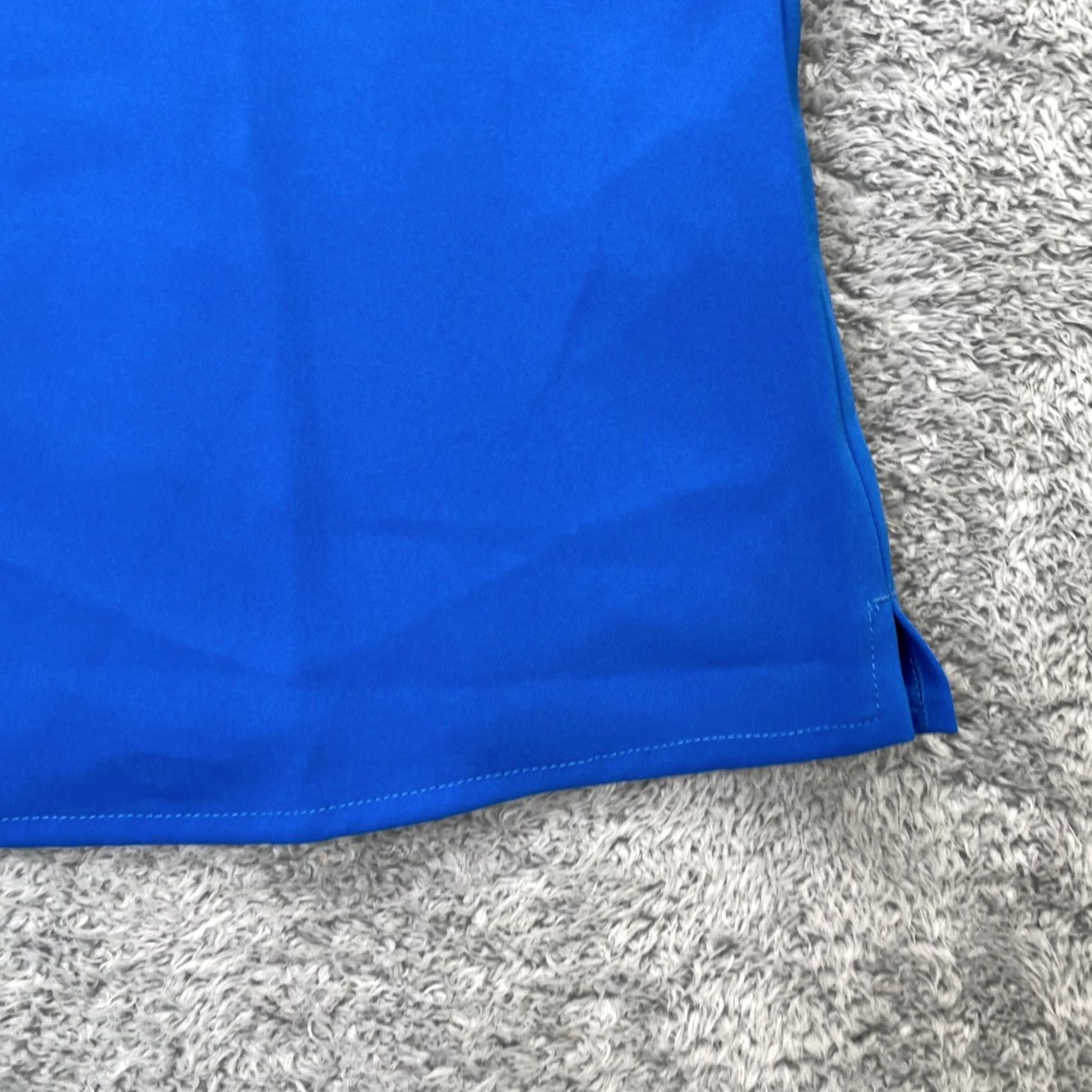 Brooks Brothers Brooks Brothers Top Womens L Blue United Airlines Flight Attendant Employee Shirt Blouse Short Sleeve V-Neck Buttonwork Pleated Size L / US 10 / IT 46 - 6 Thumbnail