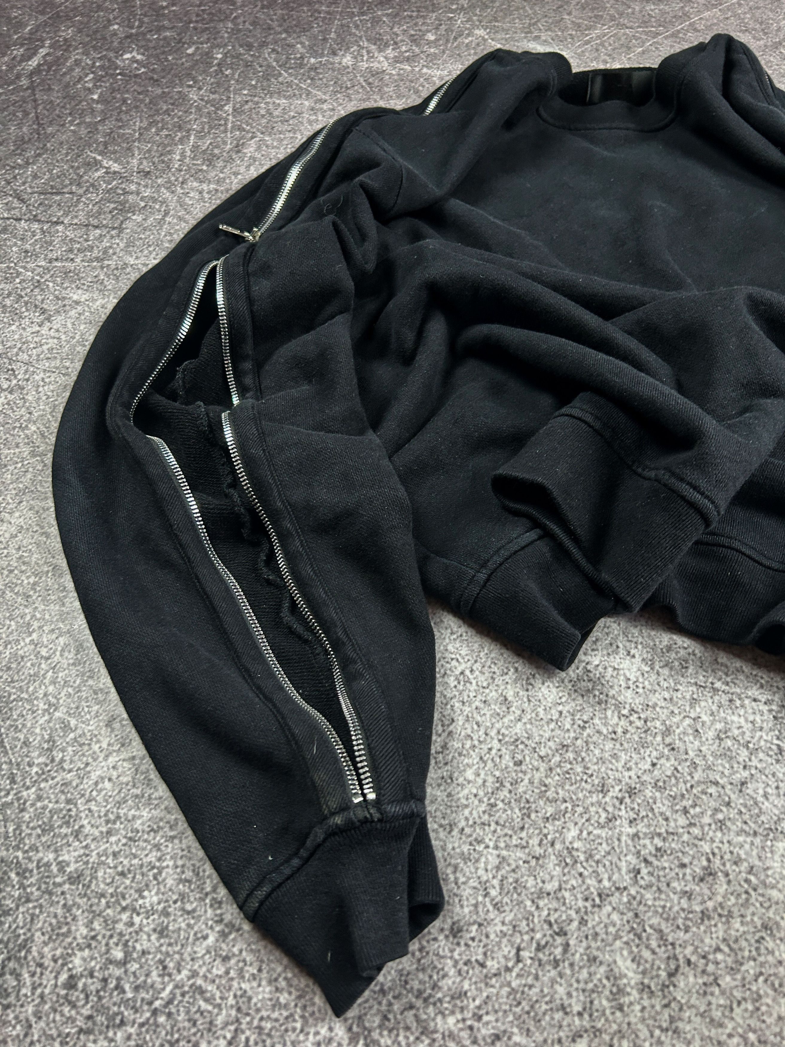 Vintage VTG Rick Owens Balenciaga Style Sleeves Zip Hoodie Archive Size US L / EU 52-54 / 3 - 2 Thumbnail