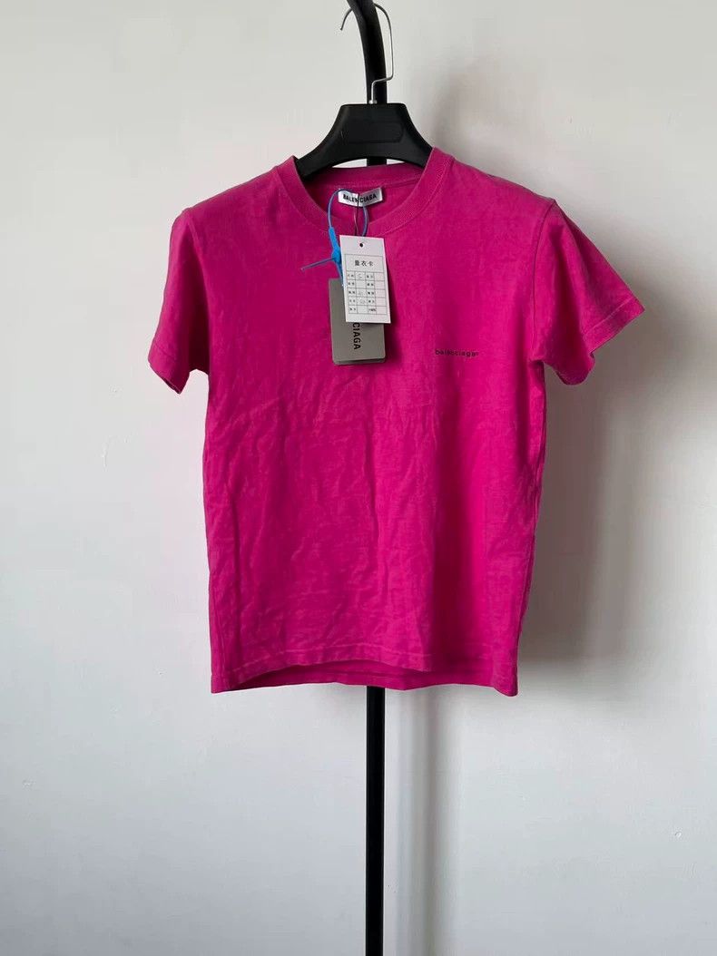 Balenciaga Balenciaga Retro Plain Logo Short Sleeve T-Shirt Women's P Size S / US 4 / IT 40 - 1 Thumbnail