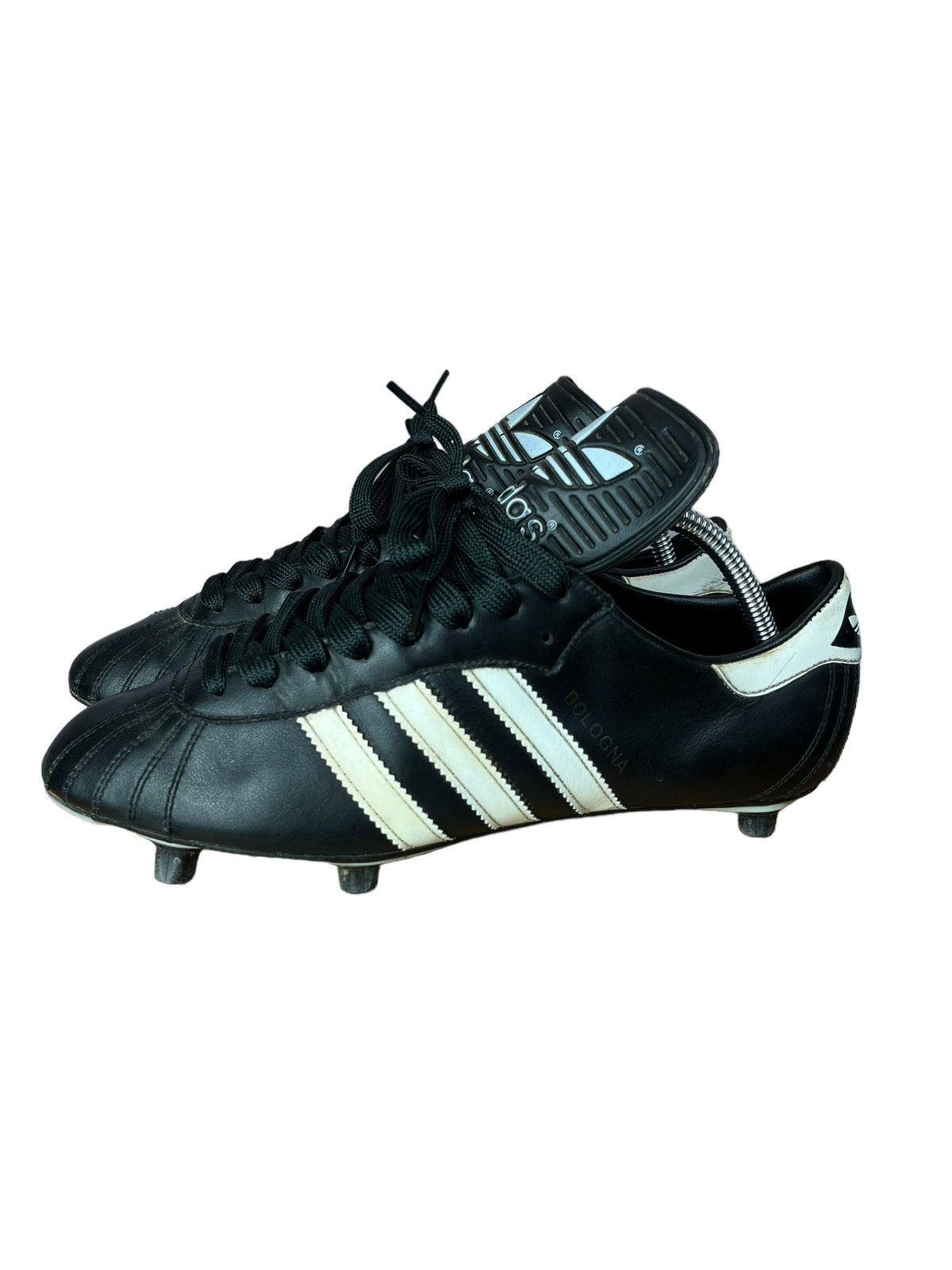 Vintage 80s Adidas Bologna Soccer Shoes Leather West Germany