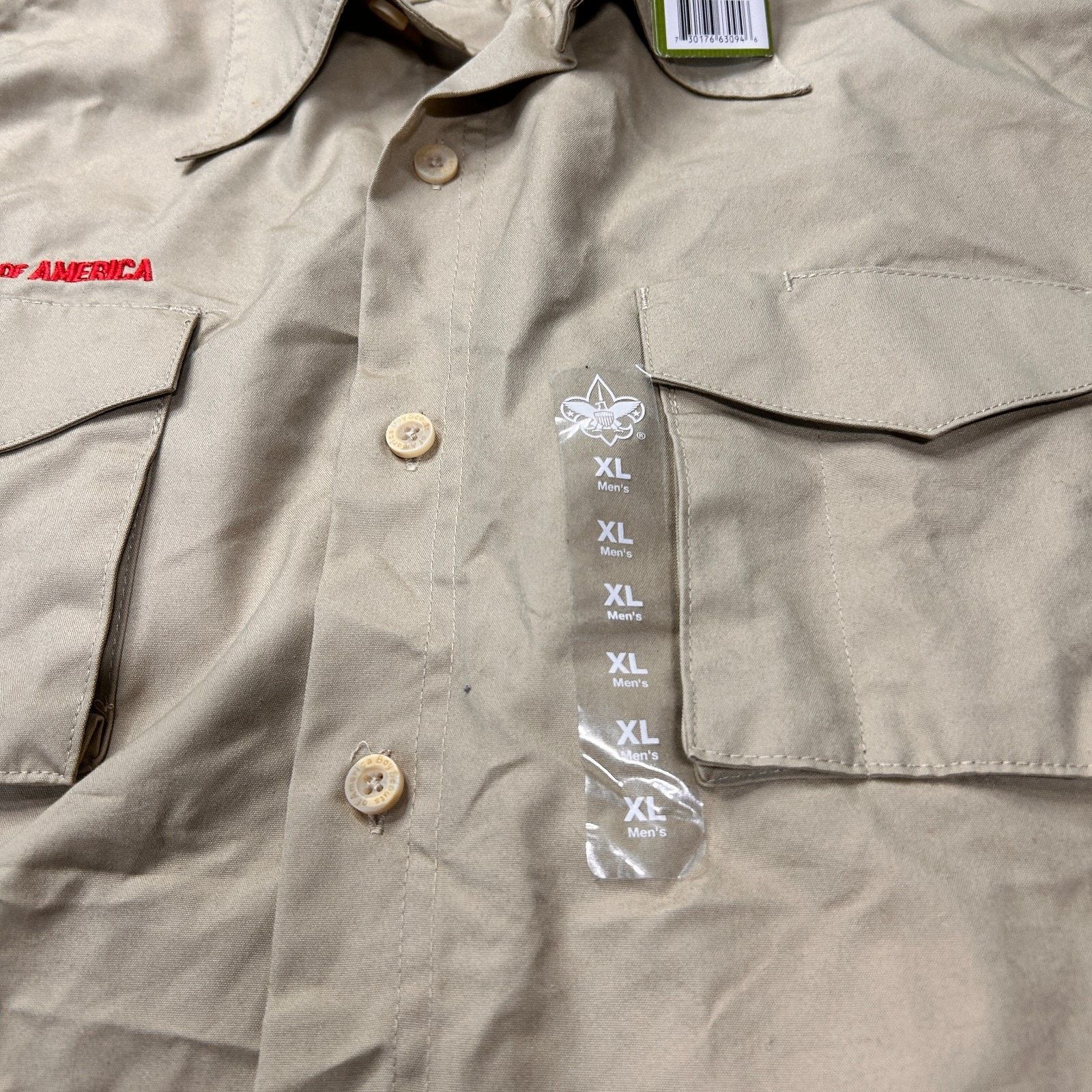 &Daughter Boys Scouts of America Uniform Shirt Boy XL Brown Cotton Size US XL / EU 56 / 4 - 2 Thumbnail