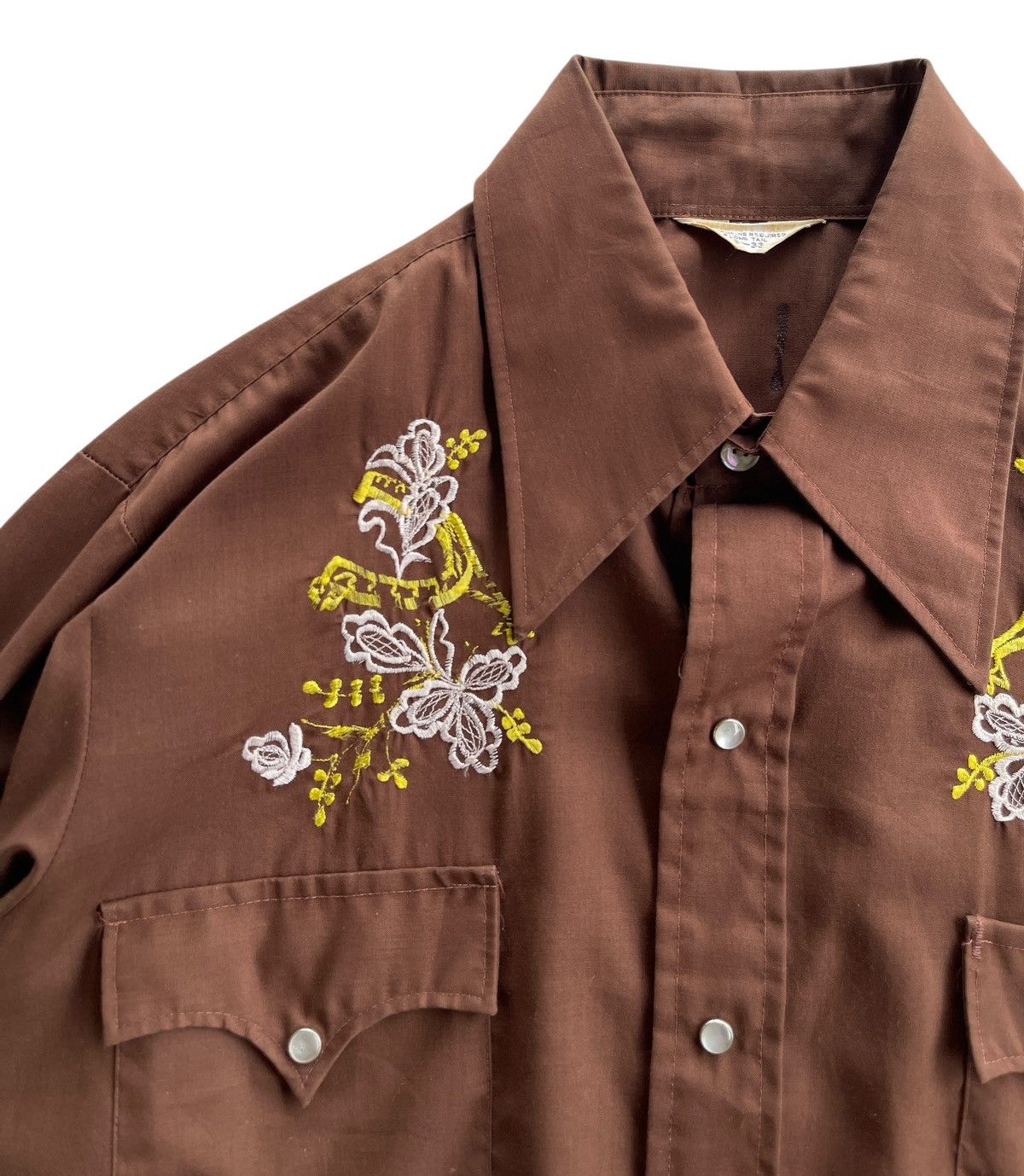 Cowboy Equipment Vintage 60s Western Cowboy Cut Off Shirt Size L / US 10 / IT 46 - 7 Thumbnail