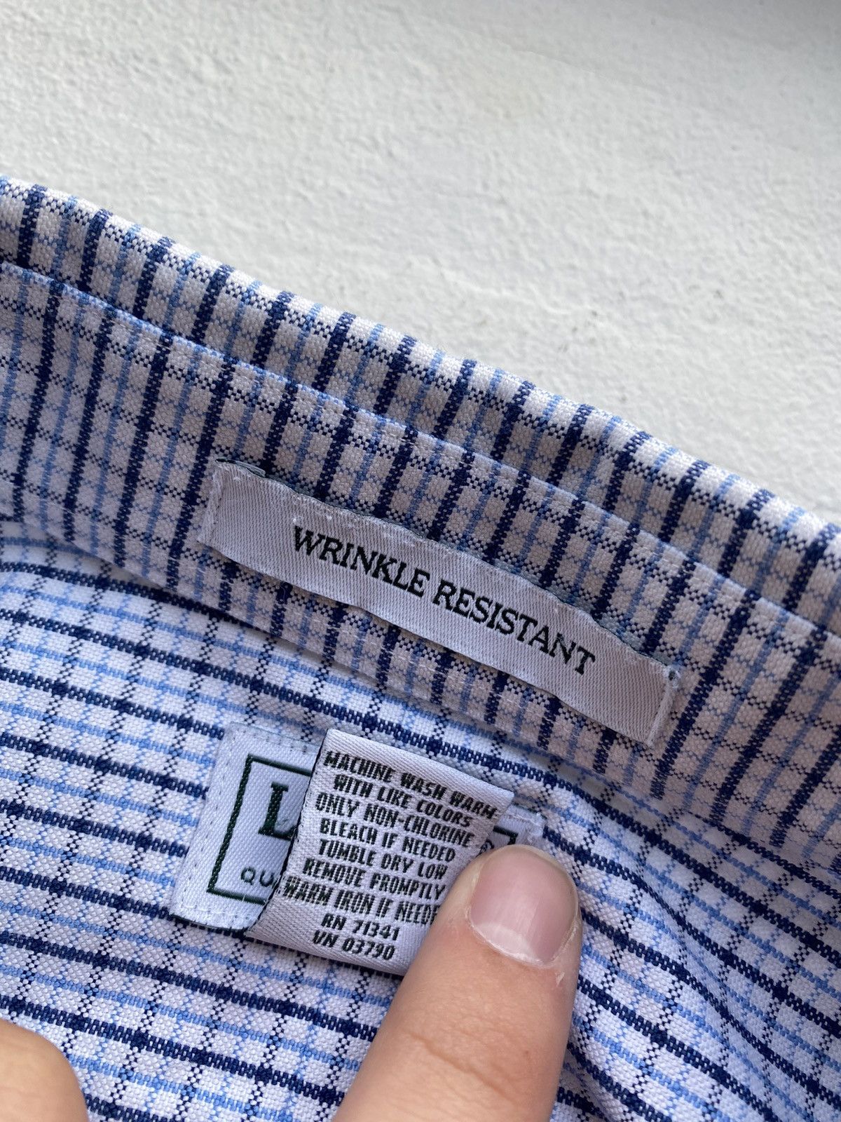 Designer × L.L. Bean × Vintage 00s L.L. Bean Checked Shirt Relaxed Fit Mens Vintage Size US L / EU 52-54 / 3 - 3 Thumbnail