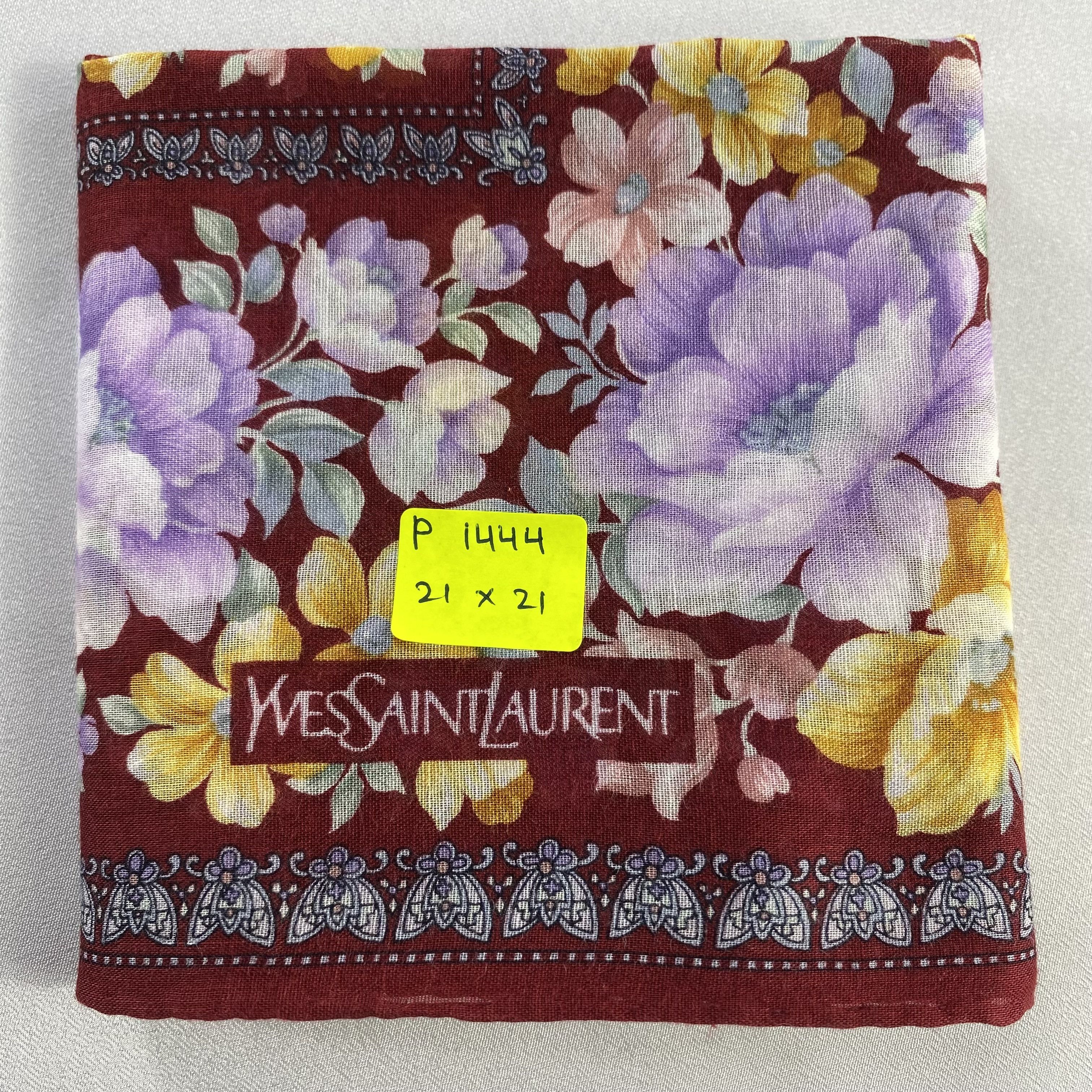 Vintage Yves Saint Laurent Handkerchief / Neckerchief-P1444 Size ONE SIZE - 5 Thumbnail