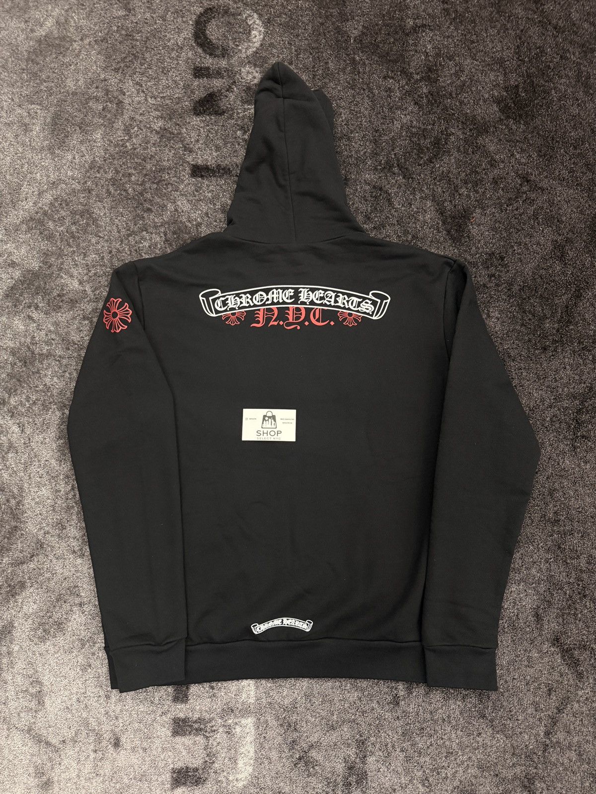 Chrome Hearts BRAND NEW CHROME HEARTS NYC EXCLUSIVE SCROLL ZIP UP HOODIE Size US M / EU 48-50 / 2 - 1 Thumbnail