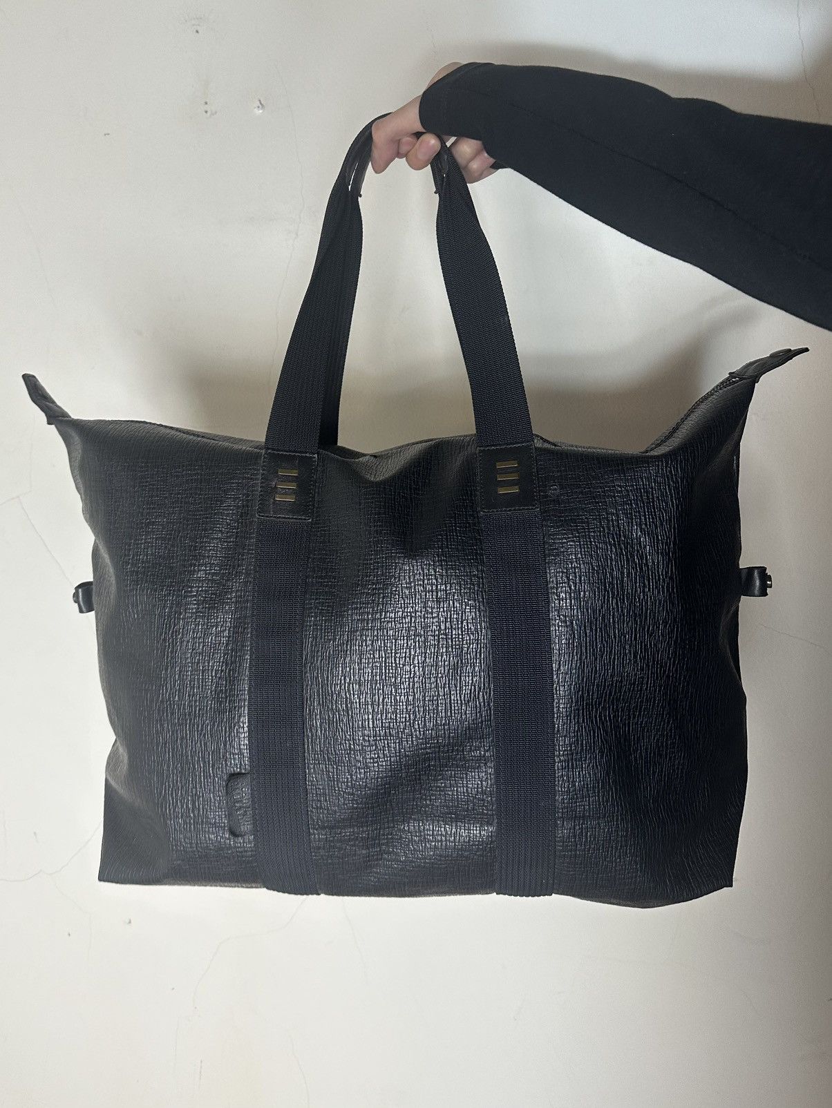 Jean Paul Gaultier Embossed Black Duffle Bag Size ONE SIZE - 1 Thumbnail
