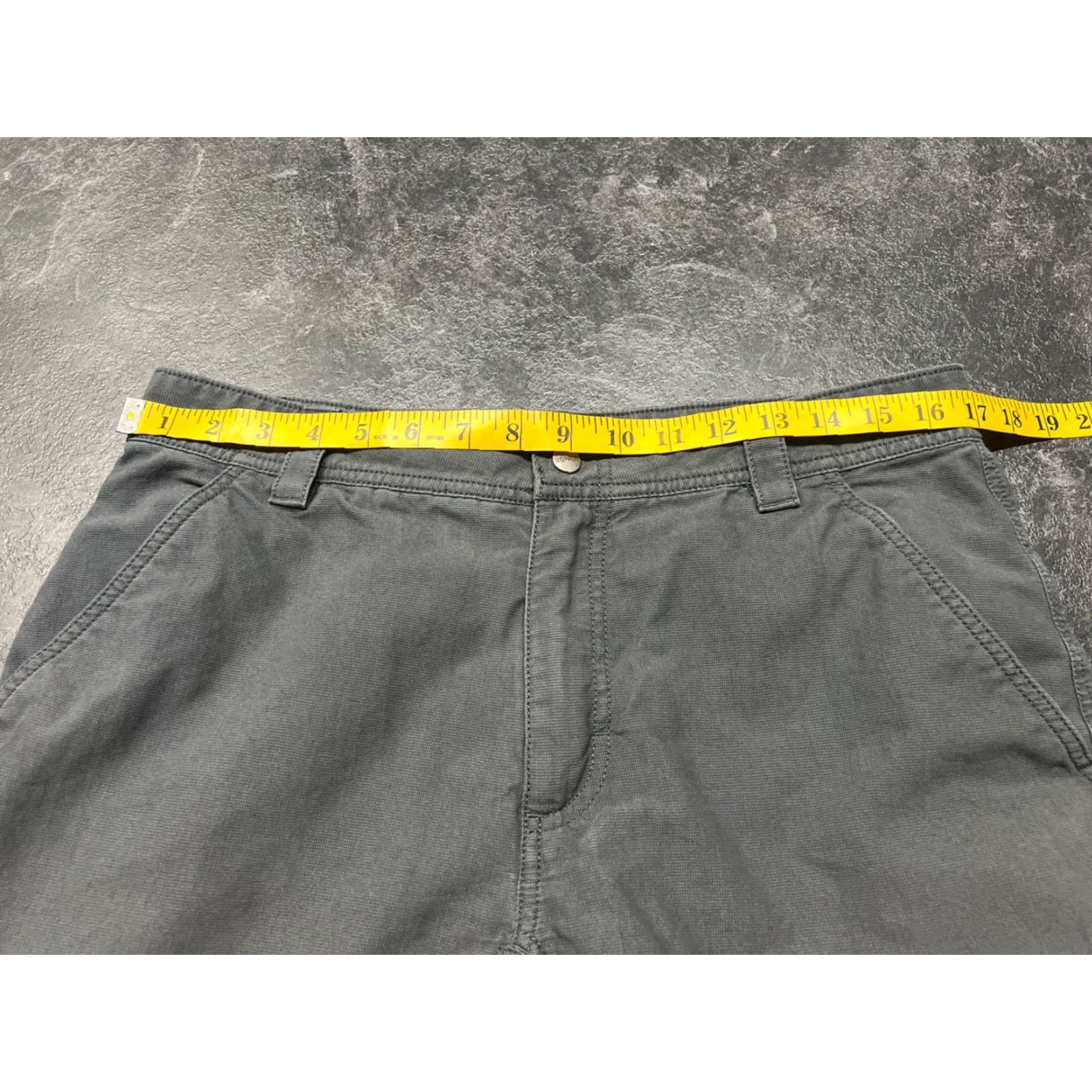 Vintage Koppen Mens Cargo Shorts Gray Cotton Blend Flat Front Pockets 34 Men's Summer Warm Weather Size US 34 / EU 50 - 6 Thumbnail