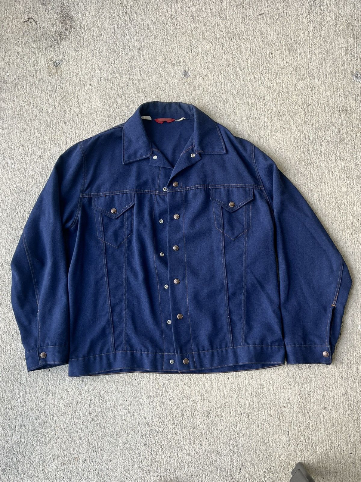 Sears Vintage sears denim jacket Size US XL / EU 56 / 4 - 1 Thumbnail