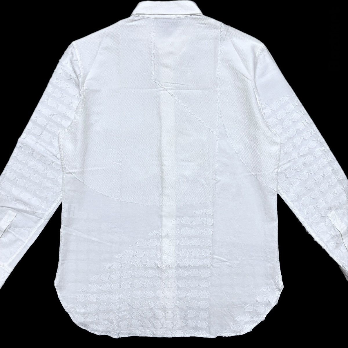 Issey Miyake S/S 2004 Circular Puckered Texture L/S Shirt Size US M / EU 48-50 / 2 - 4 Thumbnail
